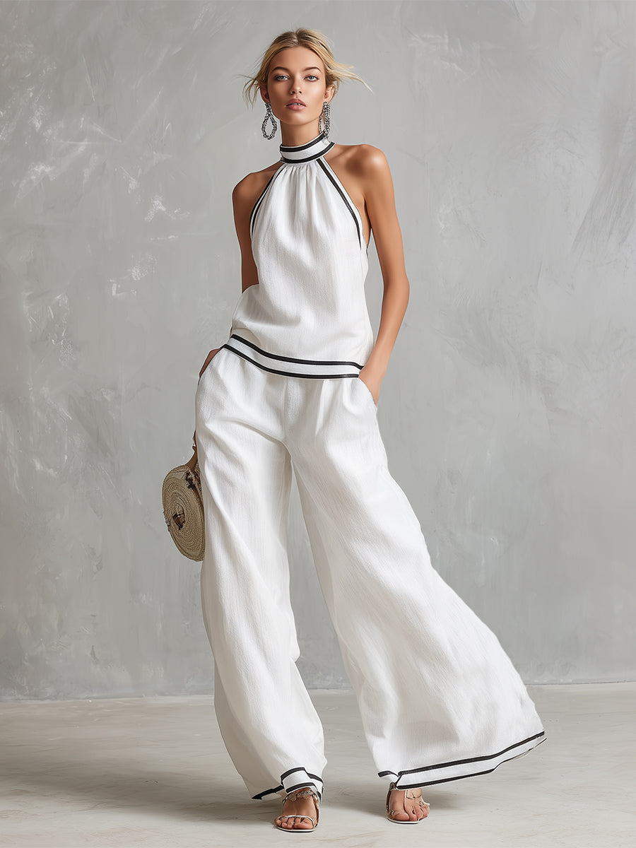 Conjunto Halter Blanco