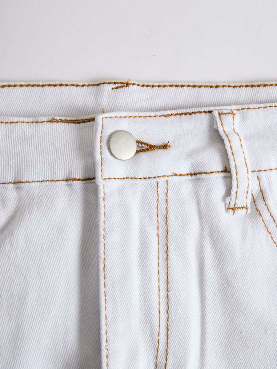 Short Denim Blanco