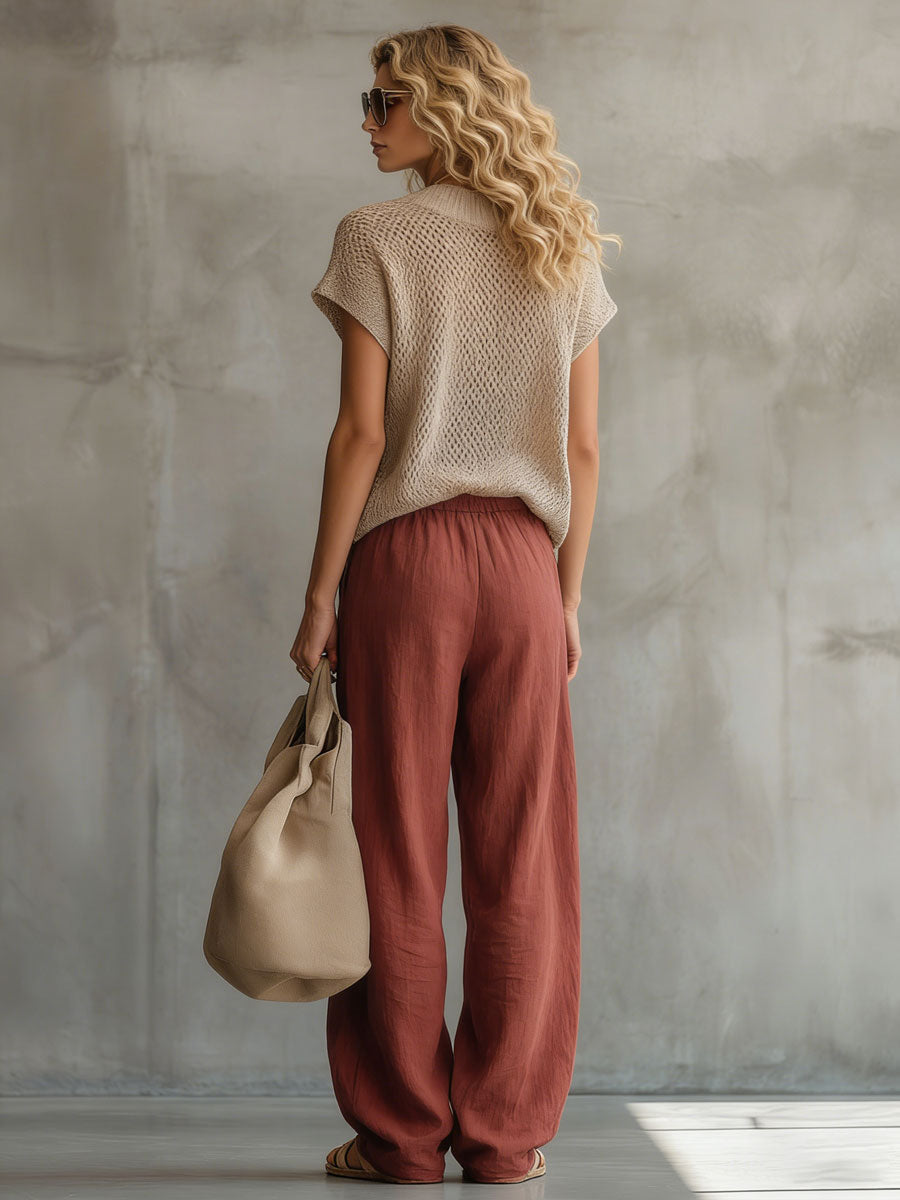 Pantalón Palazzo Rojo