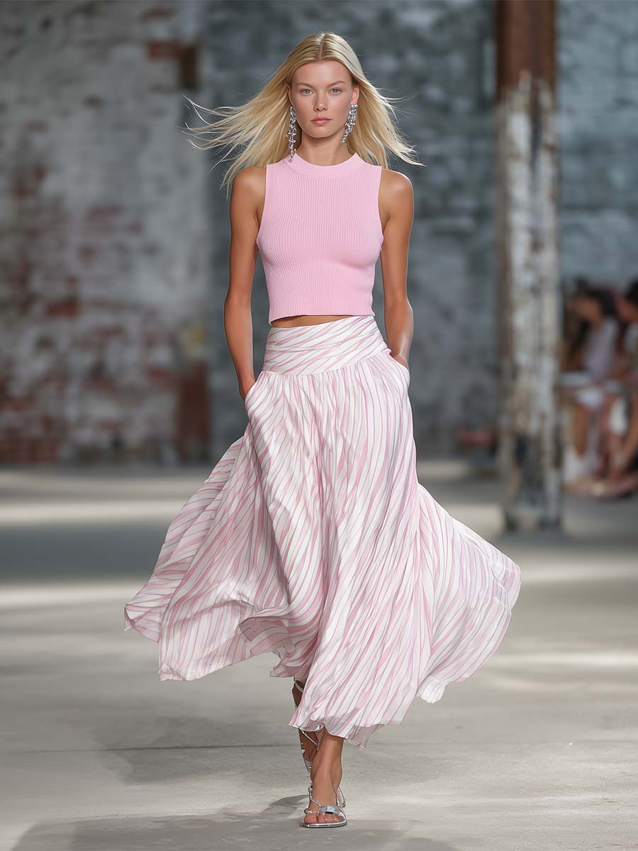 Conjunto Rosa Elegante