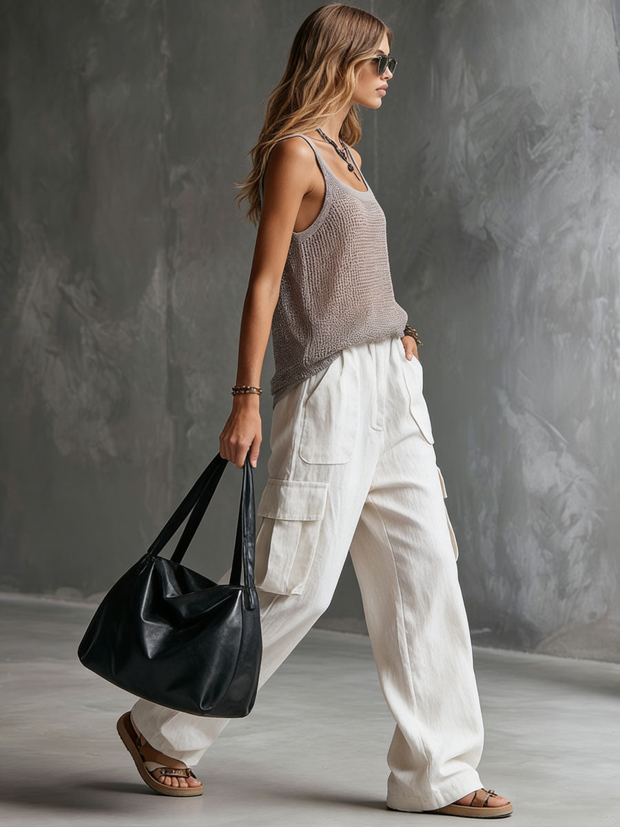 Chaleco Gris Casual