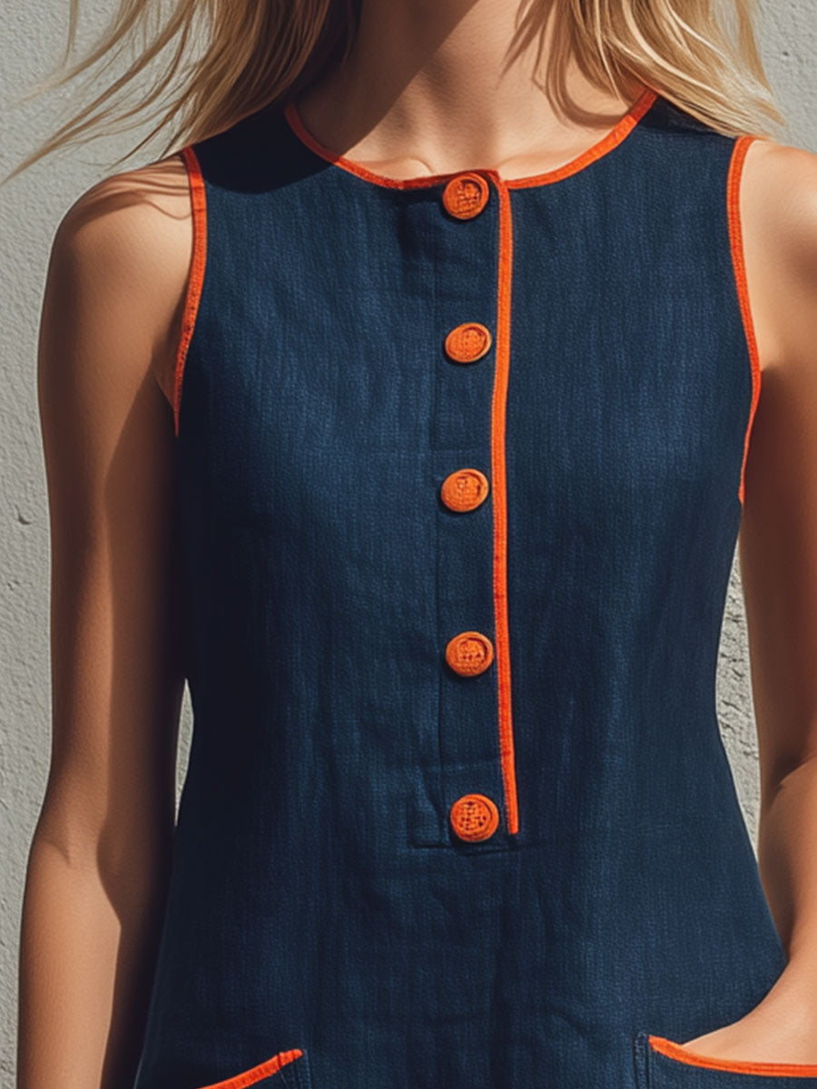 Vestido Denim Borlas