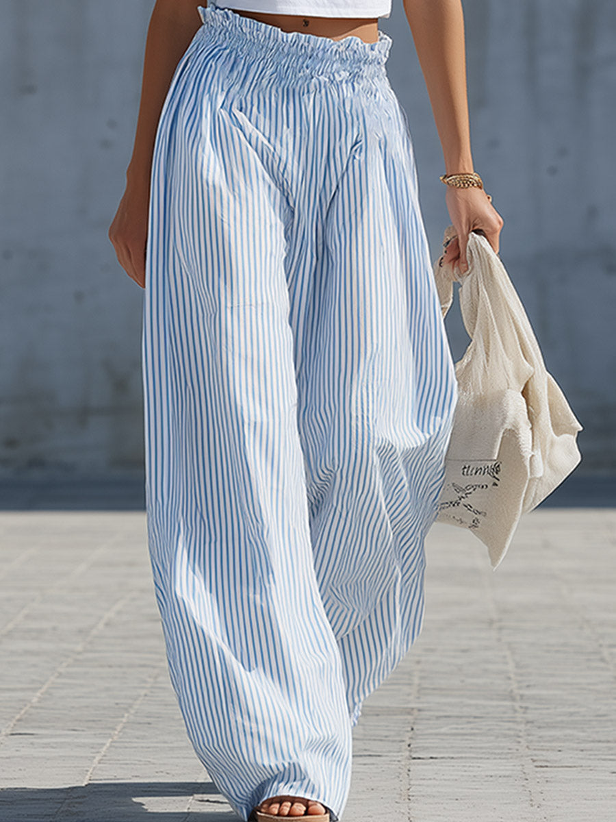 Pantalón Azul a Rayas