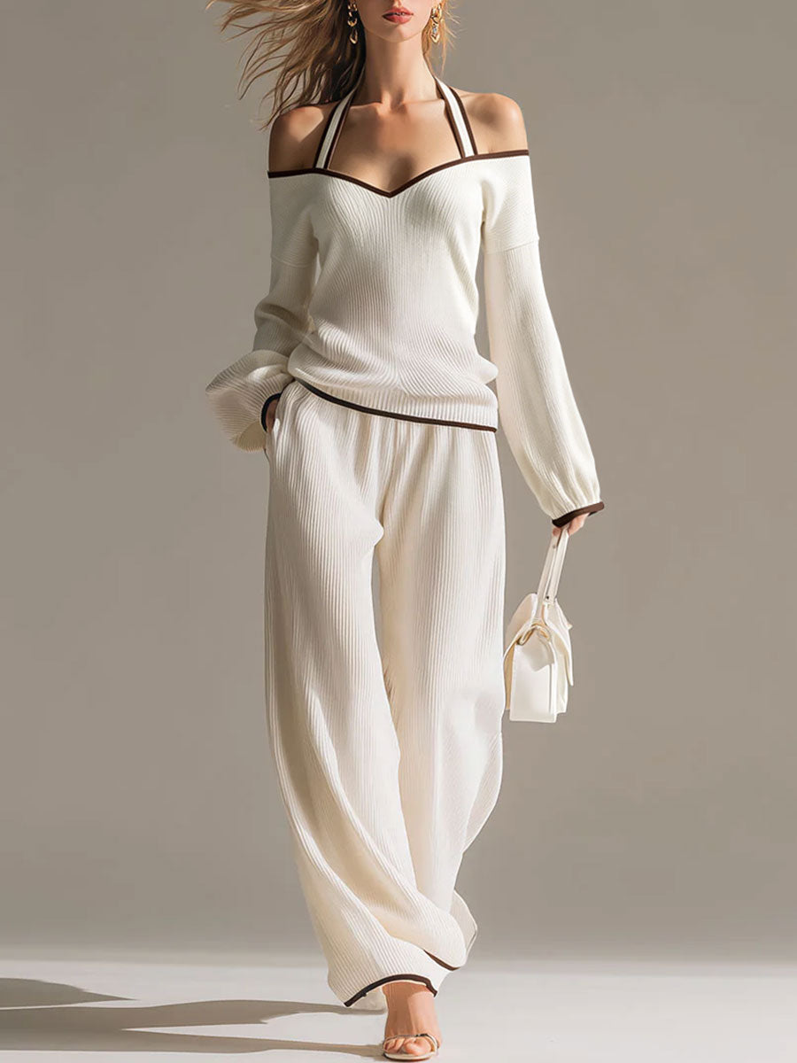 Conjunto Halter Blanco
