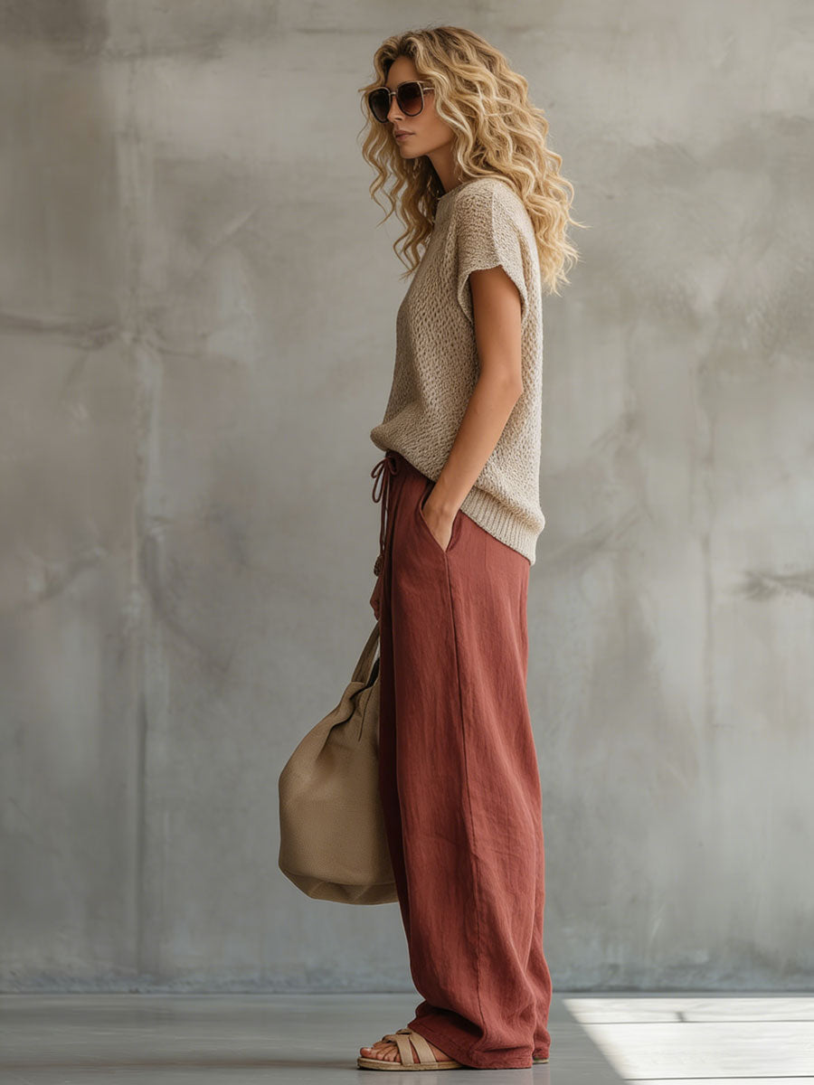 Pantalón Palazzo Rojo