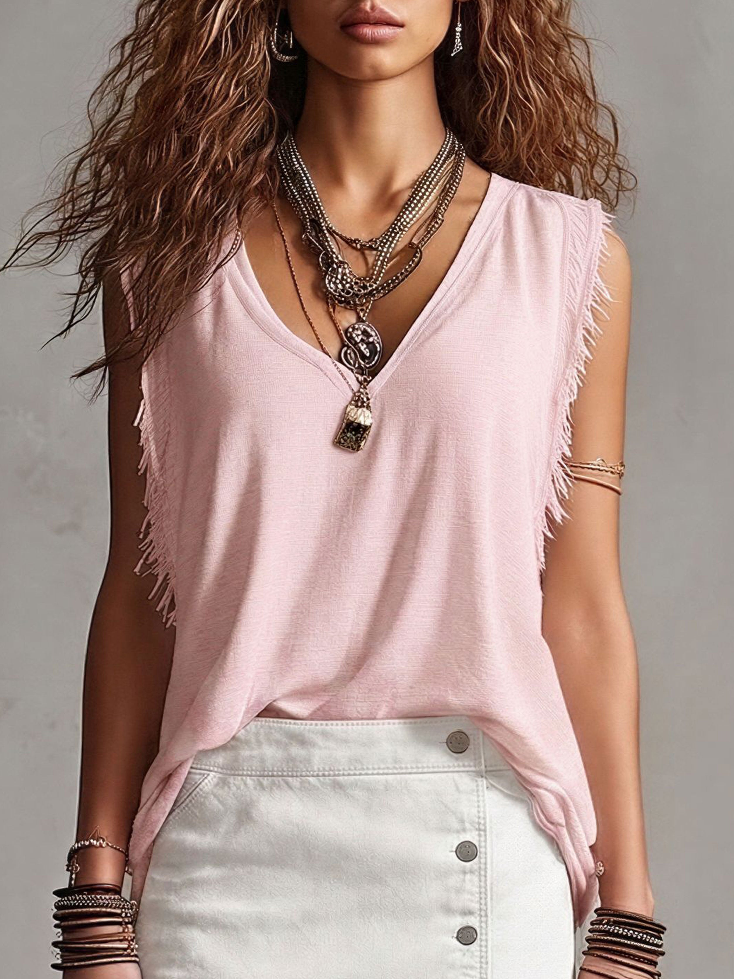 Top Deshilachado Western
