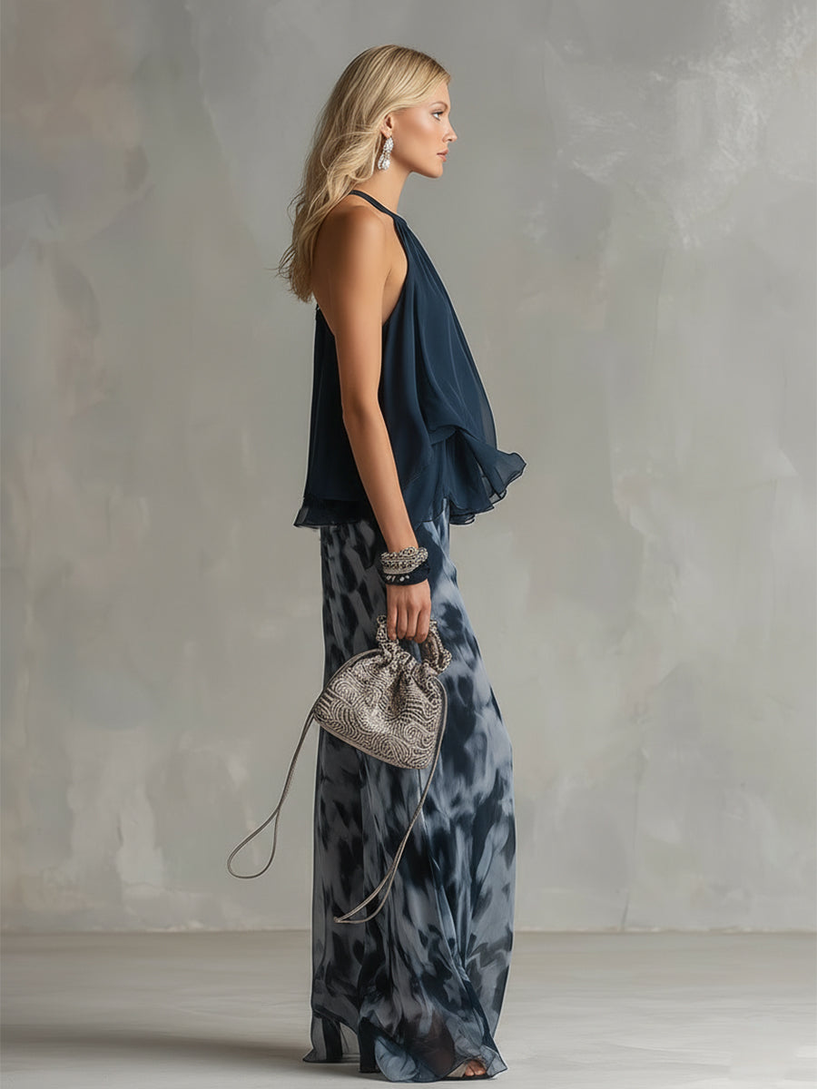 Conjunto Halter Azul Marino
