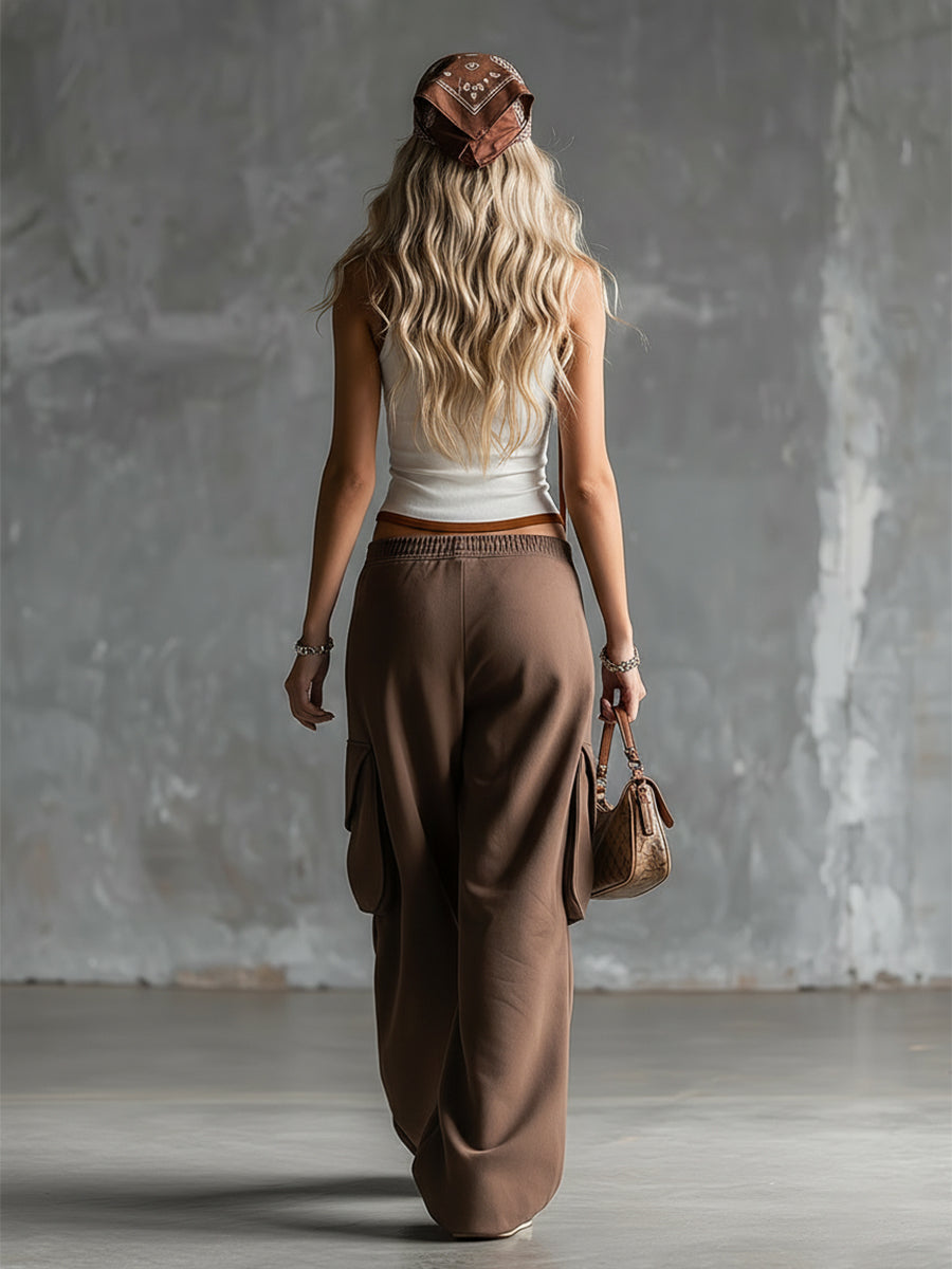 Conjunto Blanco y Marrón