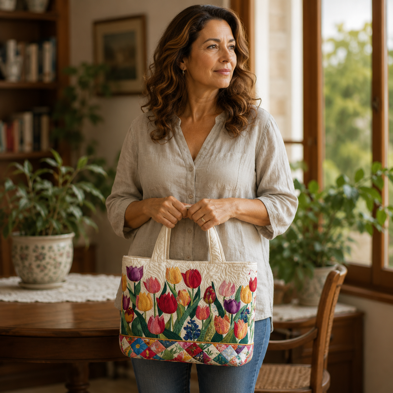 Bolso Artesanal | Jardín de Tulipanes