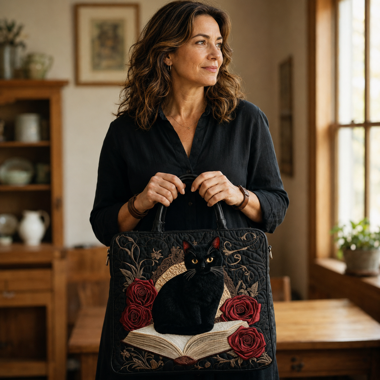 Bolso Artesanal | Gato Negro en Libros