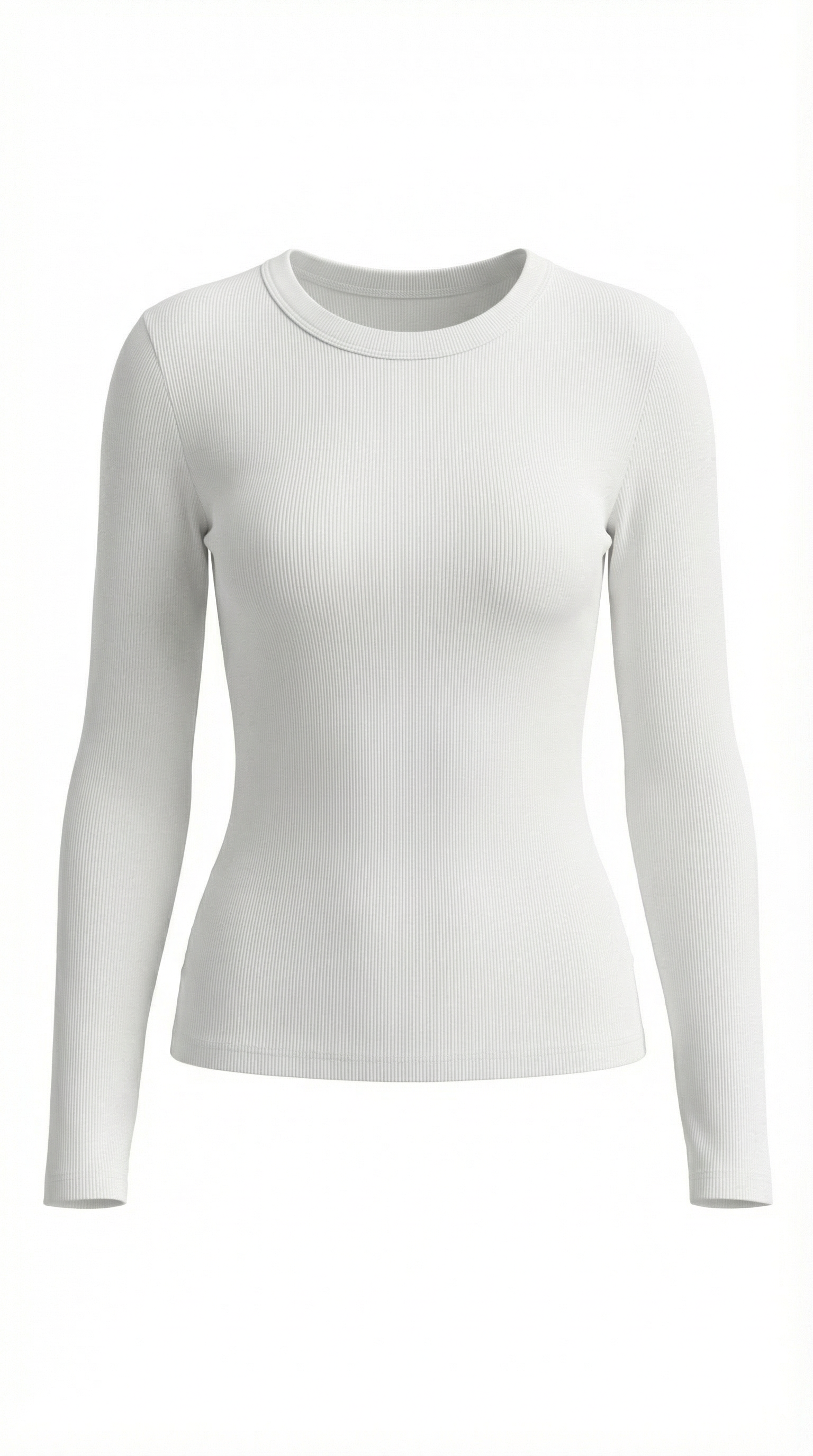 Camiseta de manga larga de tejido suave y versátil