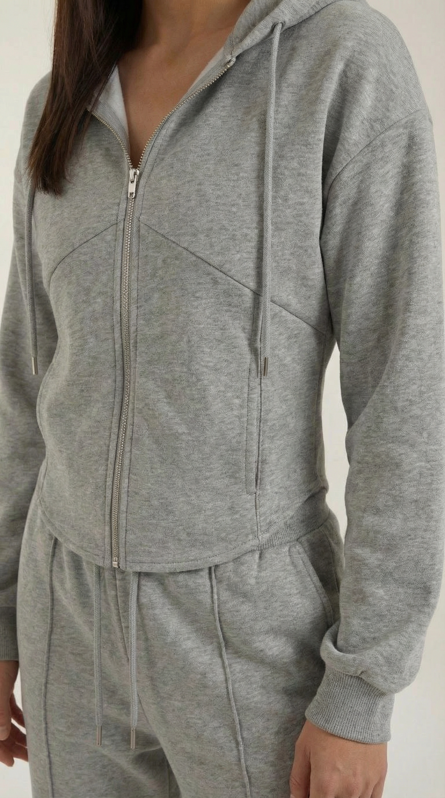 Conjunto de sudadera con pantalones amplios de estilo relajado