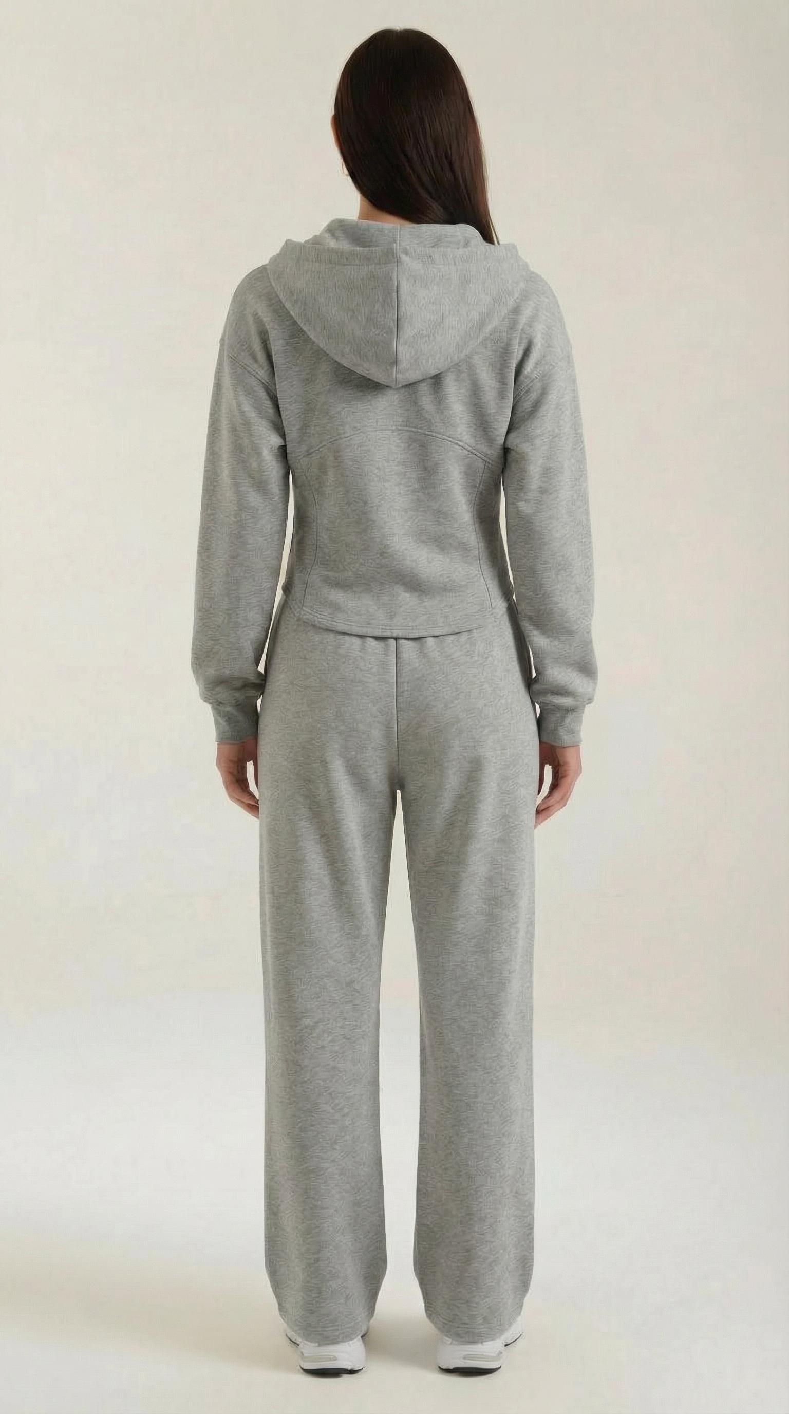 Conjunto de sudadera con pantalones amplios de estilo relajado