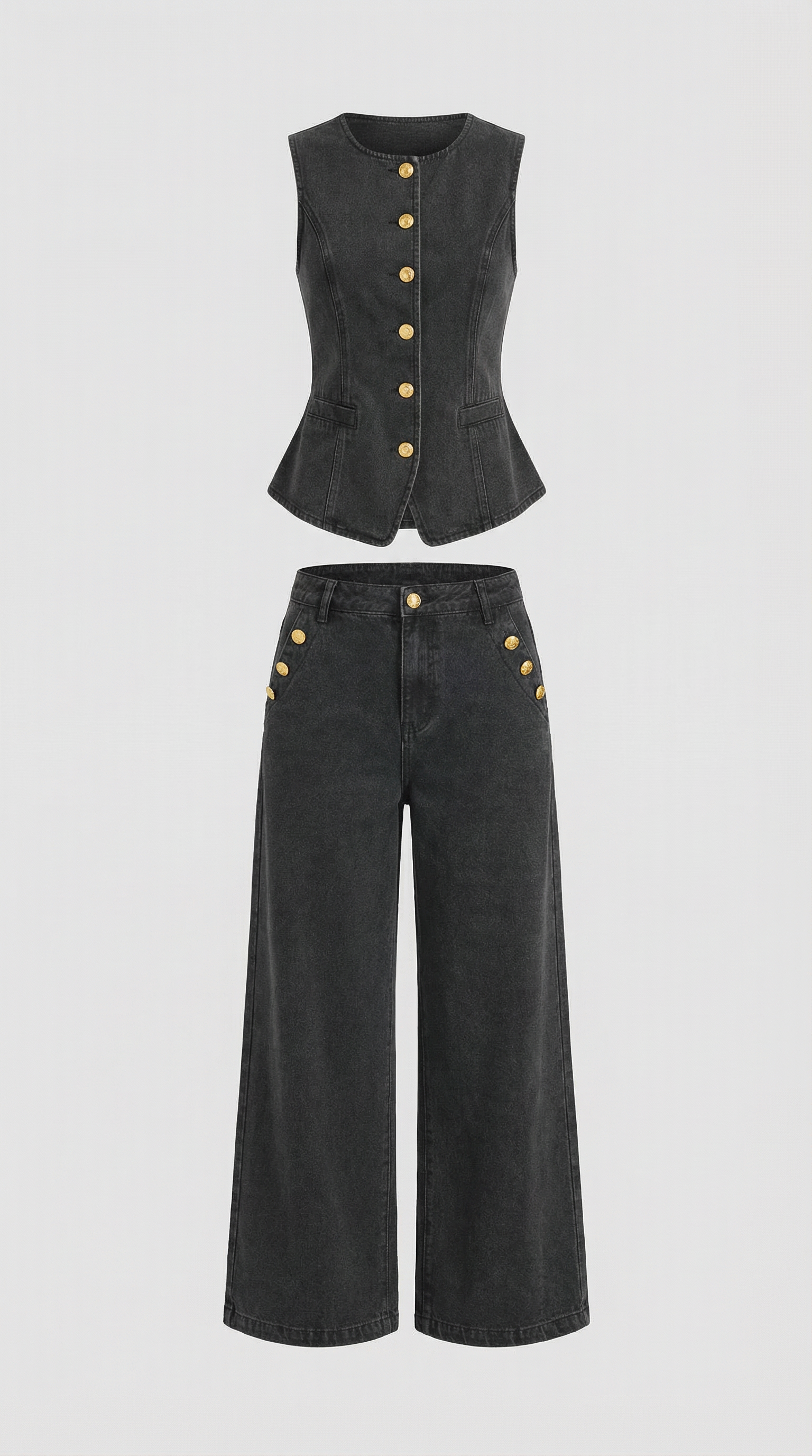 Conjunto vaquero coordinado de estilo moderno