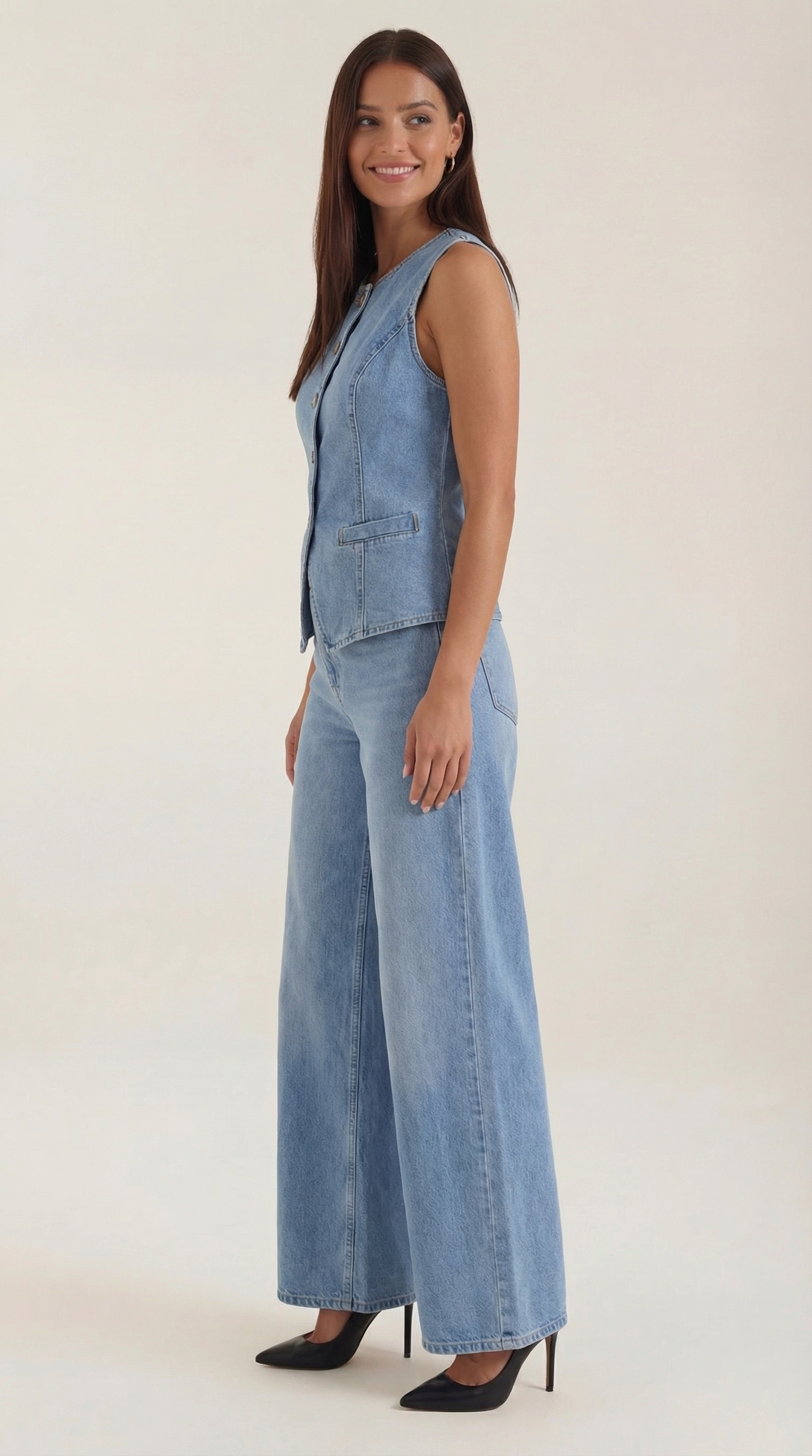 Conjunto vaquero coordinado de estilo moderno