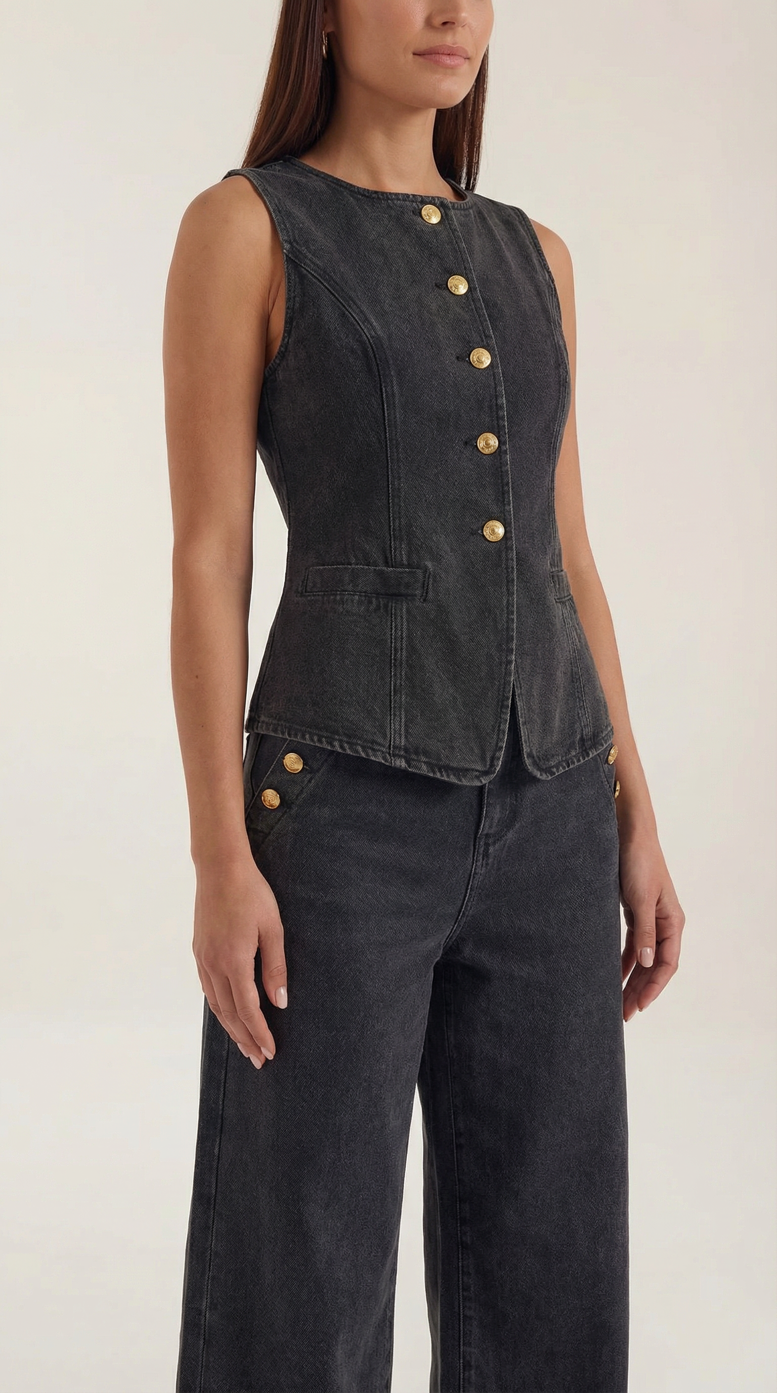 Conjunto vaquero coordinado de estilo moderno