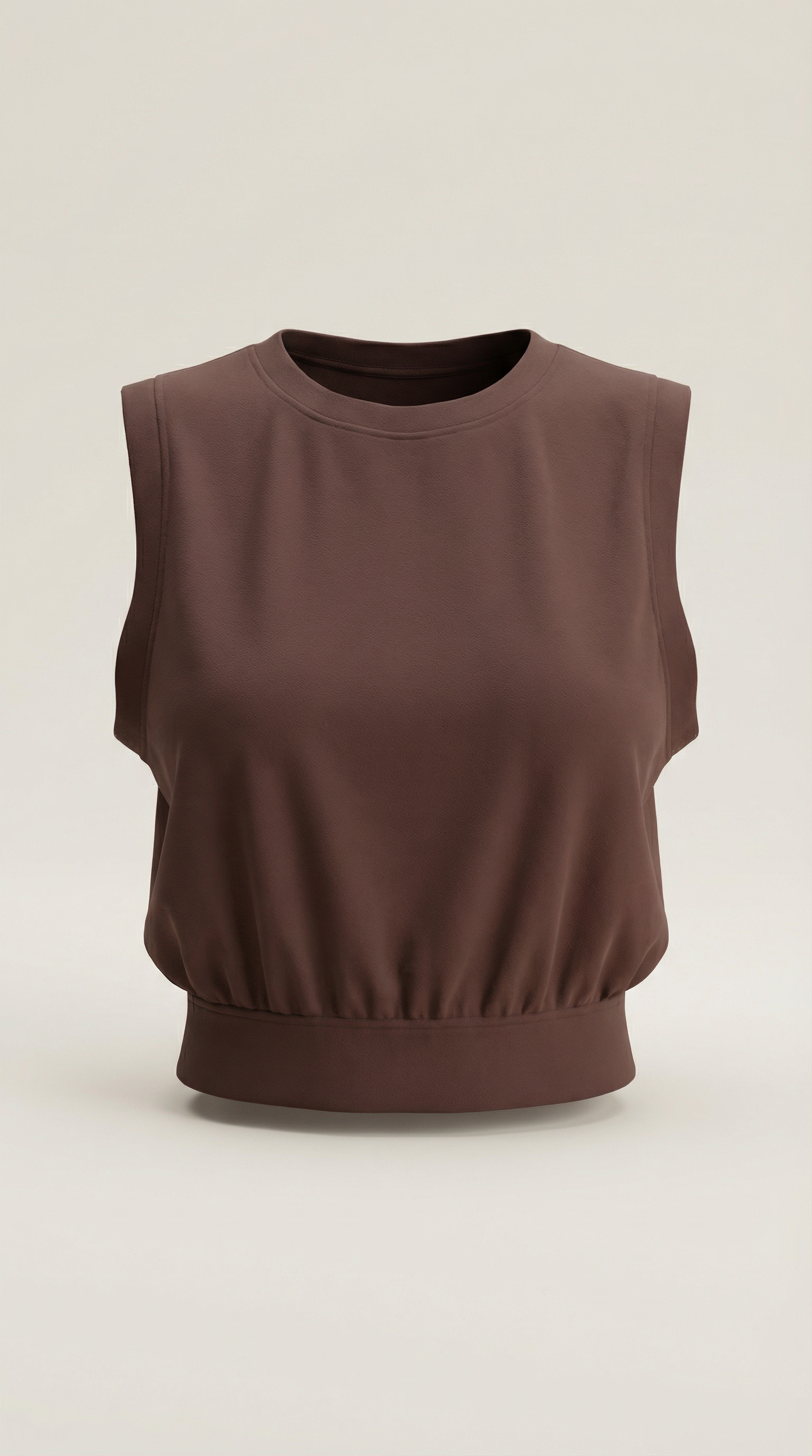 Crop top básico de silueta moderna