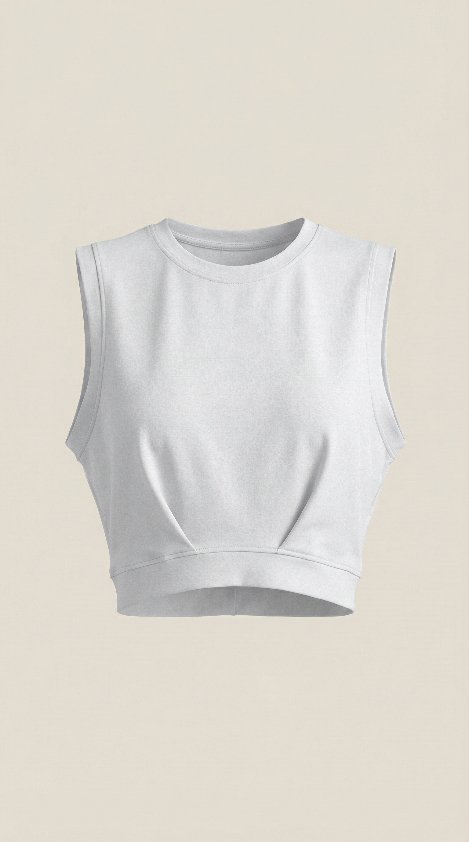 Crop top básico de silueta moderna
