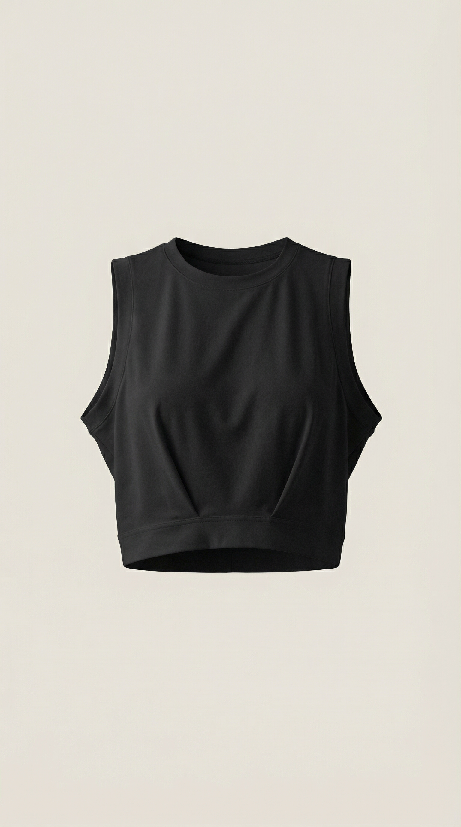 Crop top básico de silueta moderna