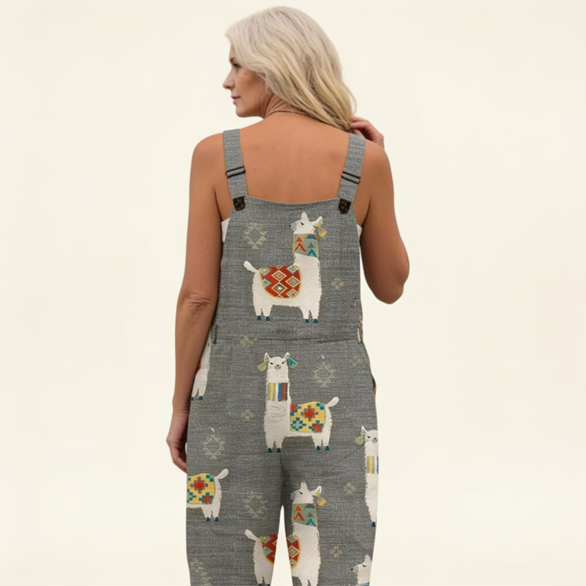 Estela | Peto con llamas bohemias grises
