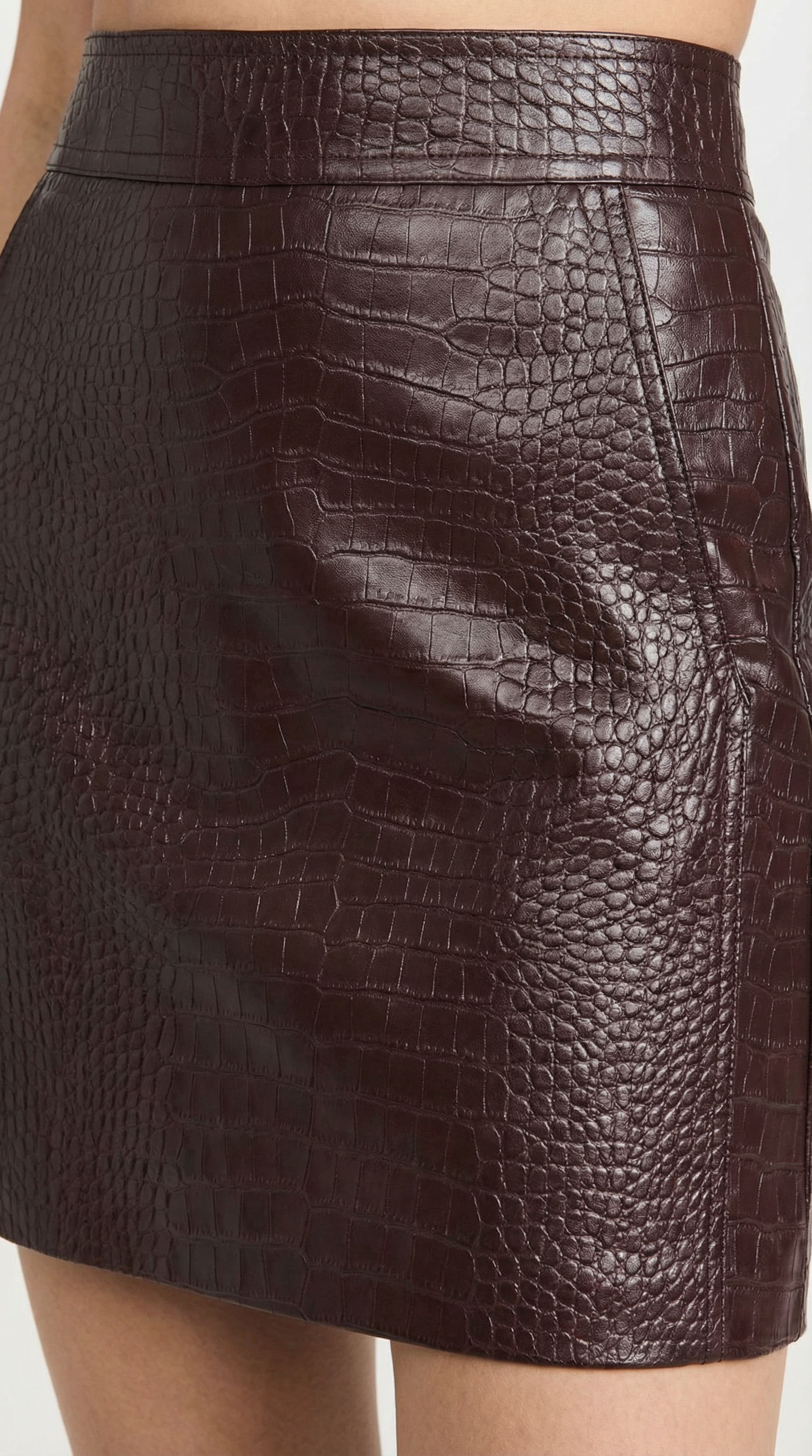 Falda en línea A de silueta elegante