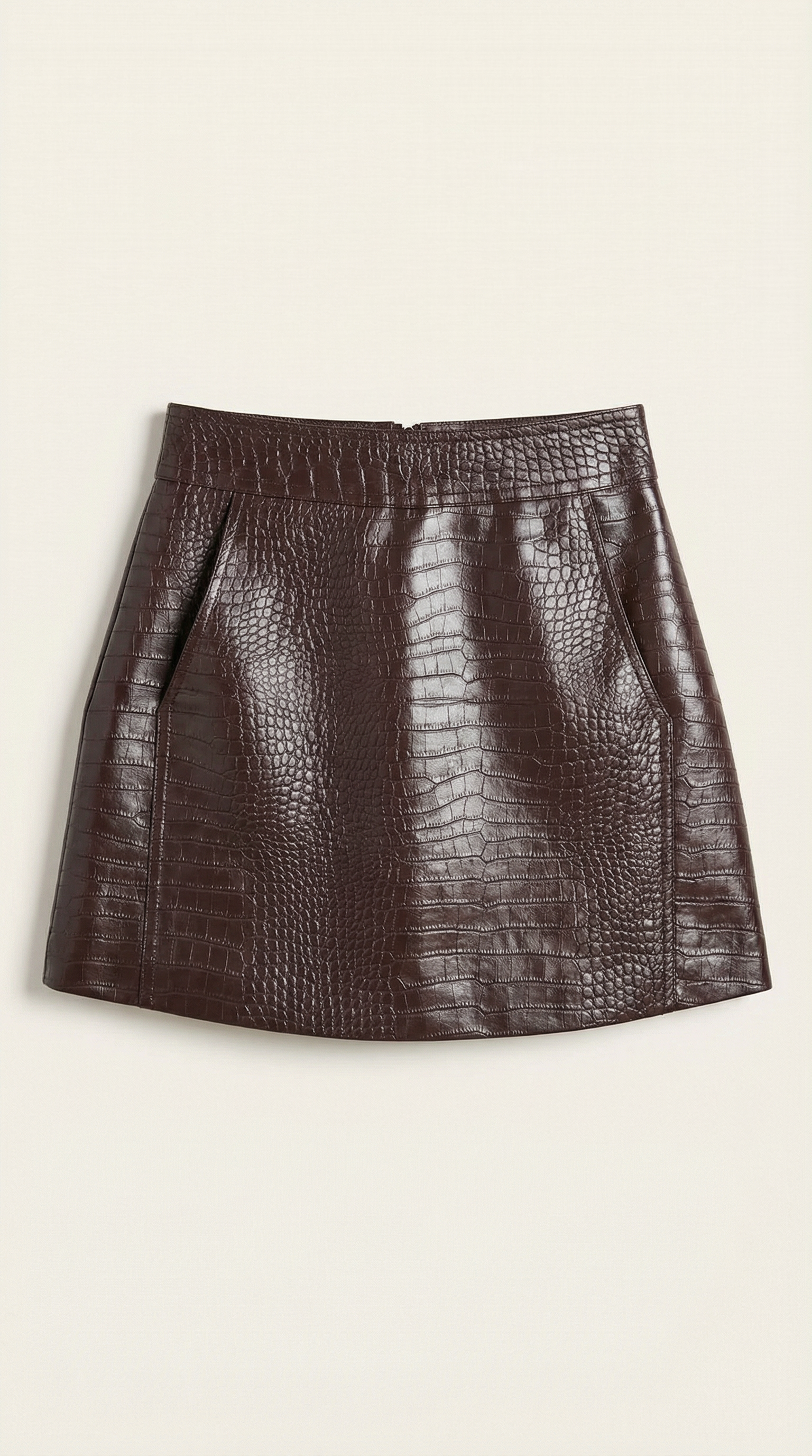 Falda en línea A de silueta elegante