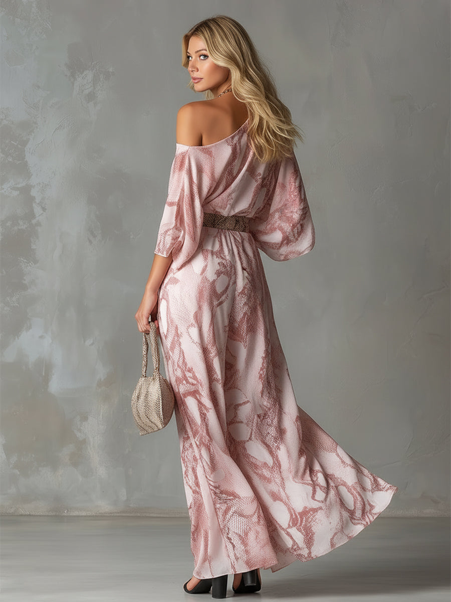 Vestido Maxi Leopardo Marrón