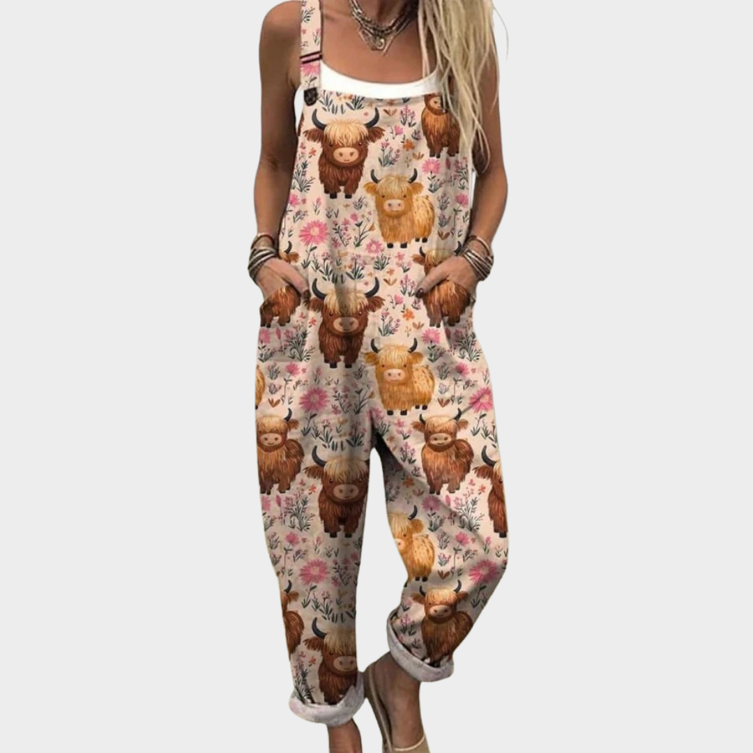 Gracia | Peto con estampado floral bohemio
