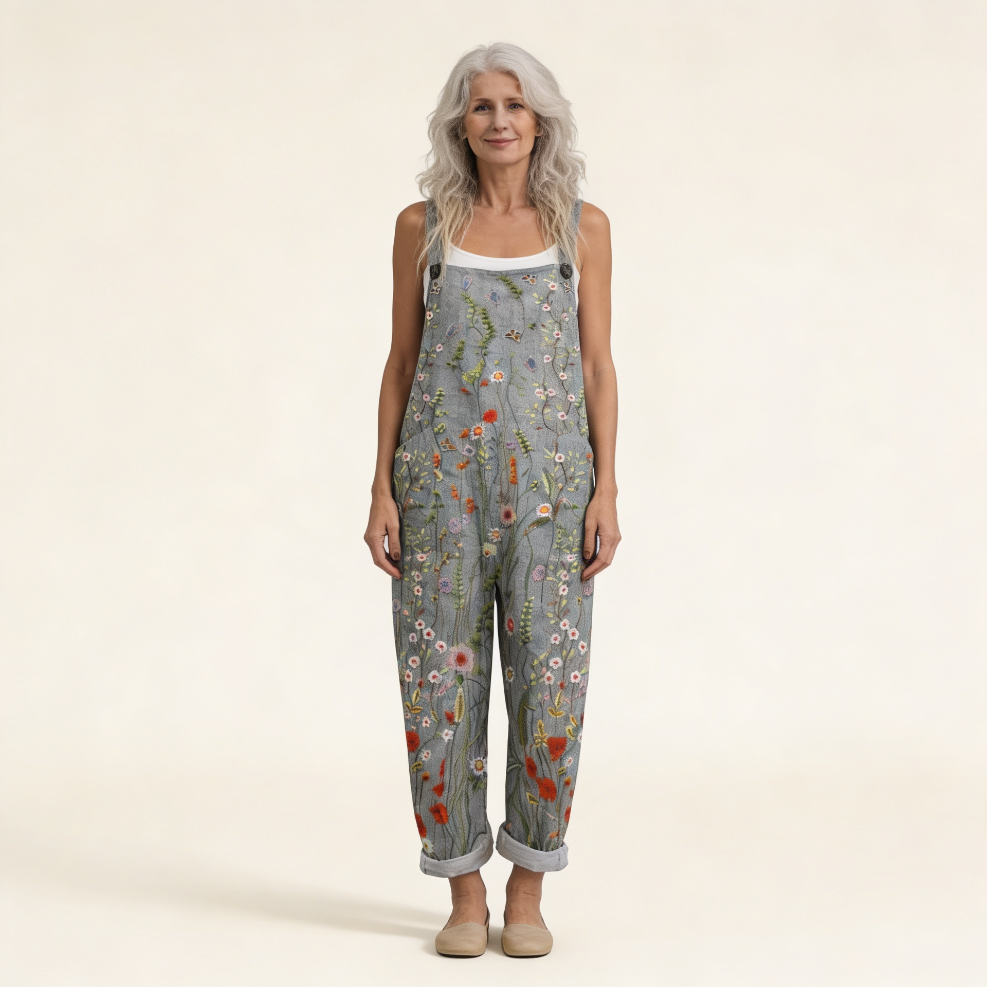 Henar | Peto con flores silvestres bohemias radiantes