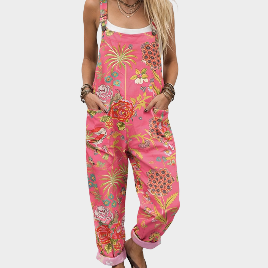 Hilde | Peto con flores tropicales brillantes
