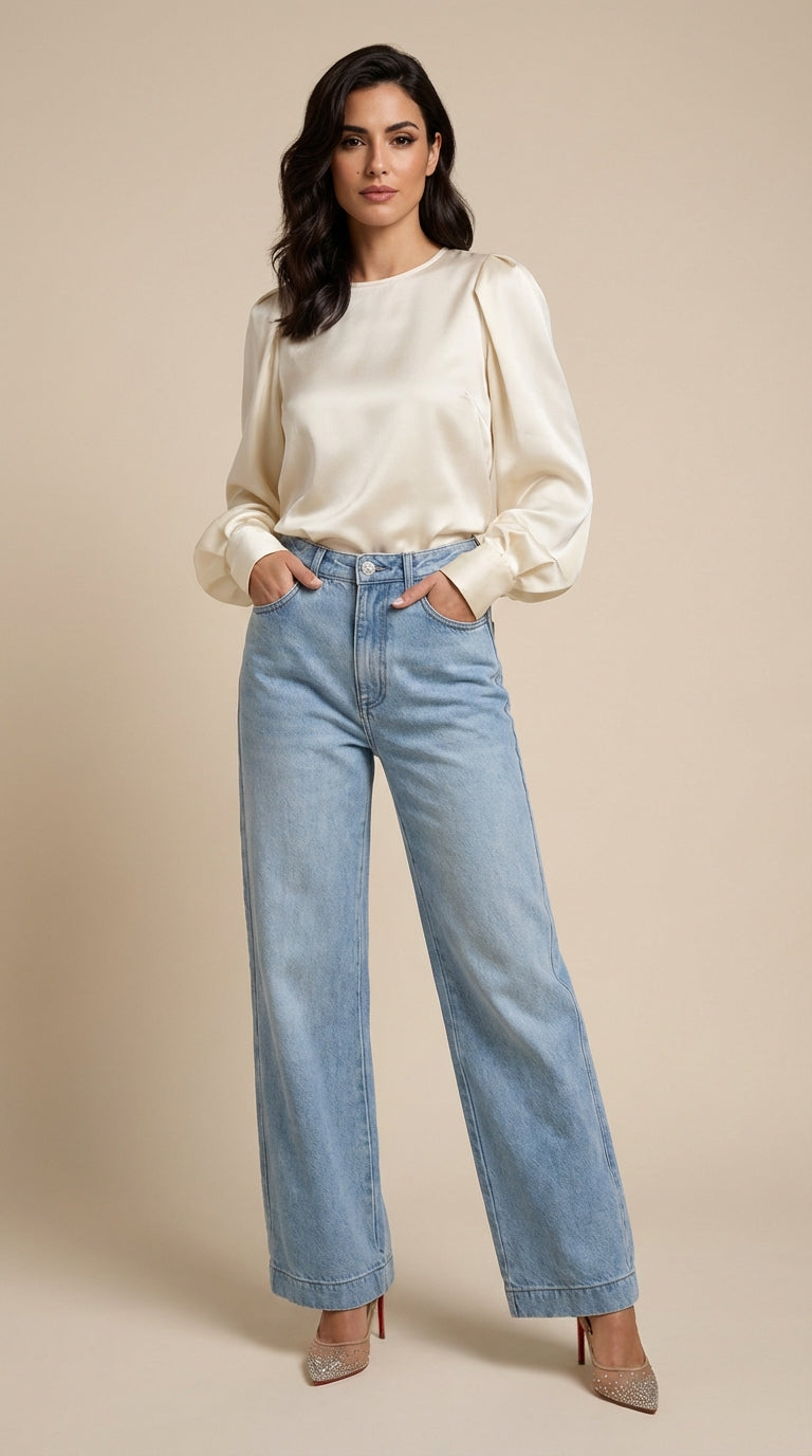 Jeans baggy de estilo relajado