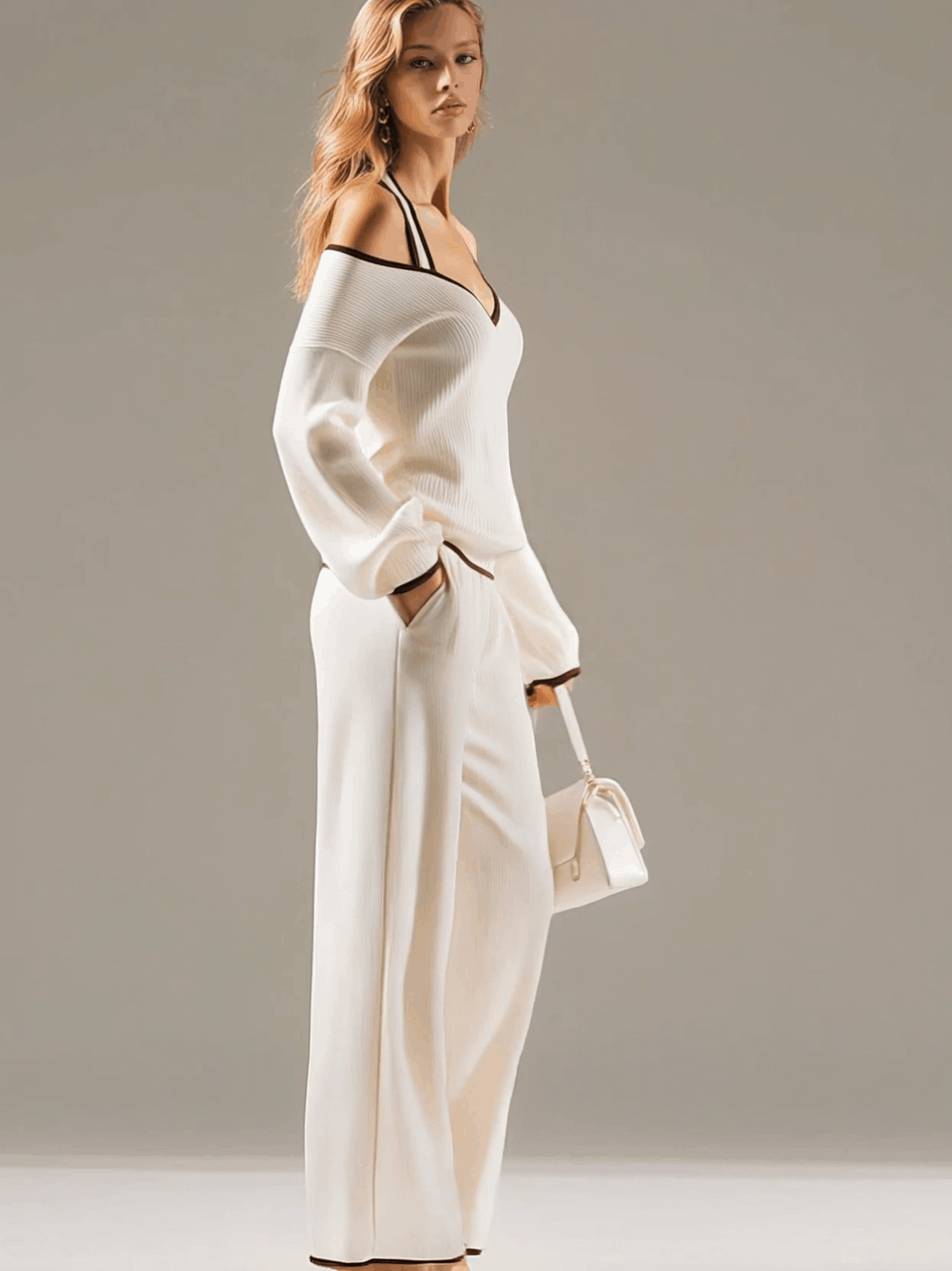 Conjunto Halter Blanco