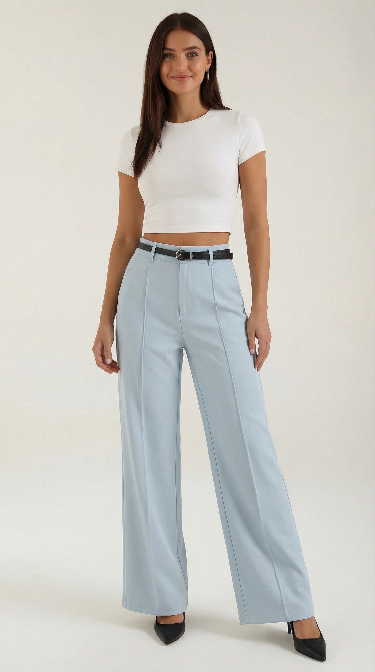 Pantalón ancho de tejido fluido