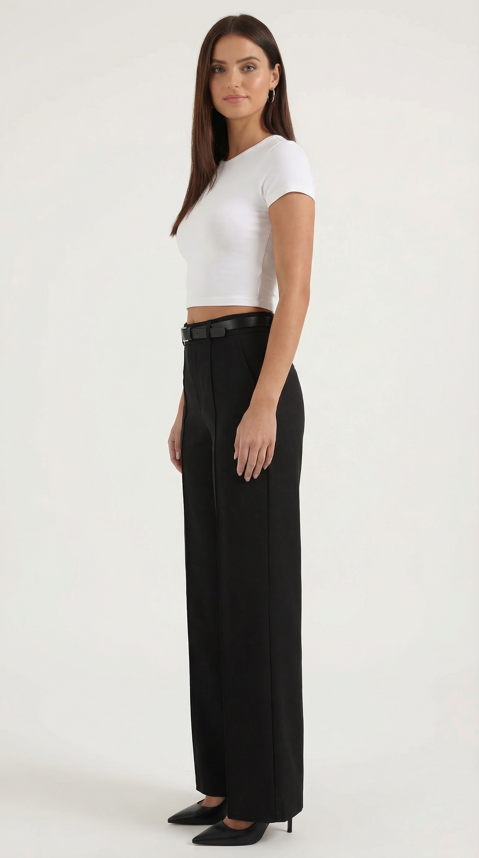 Pantalón ancho de tejido fluido