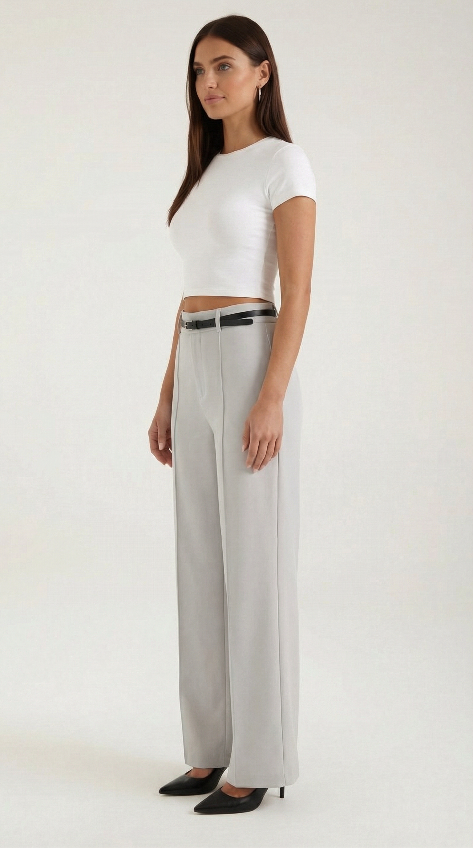 Pantalón ancho de tejido fluido