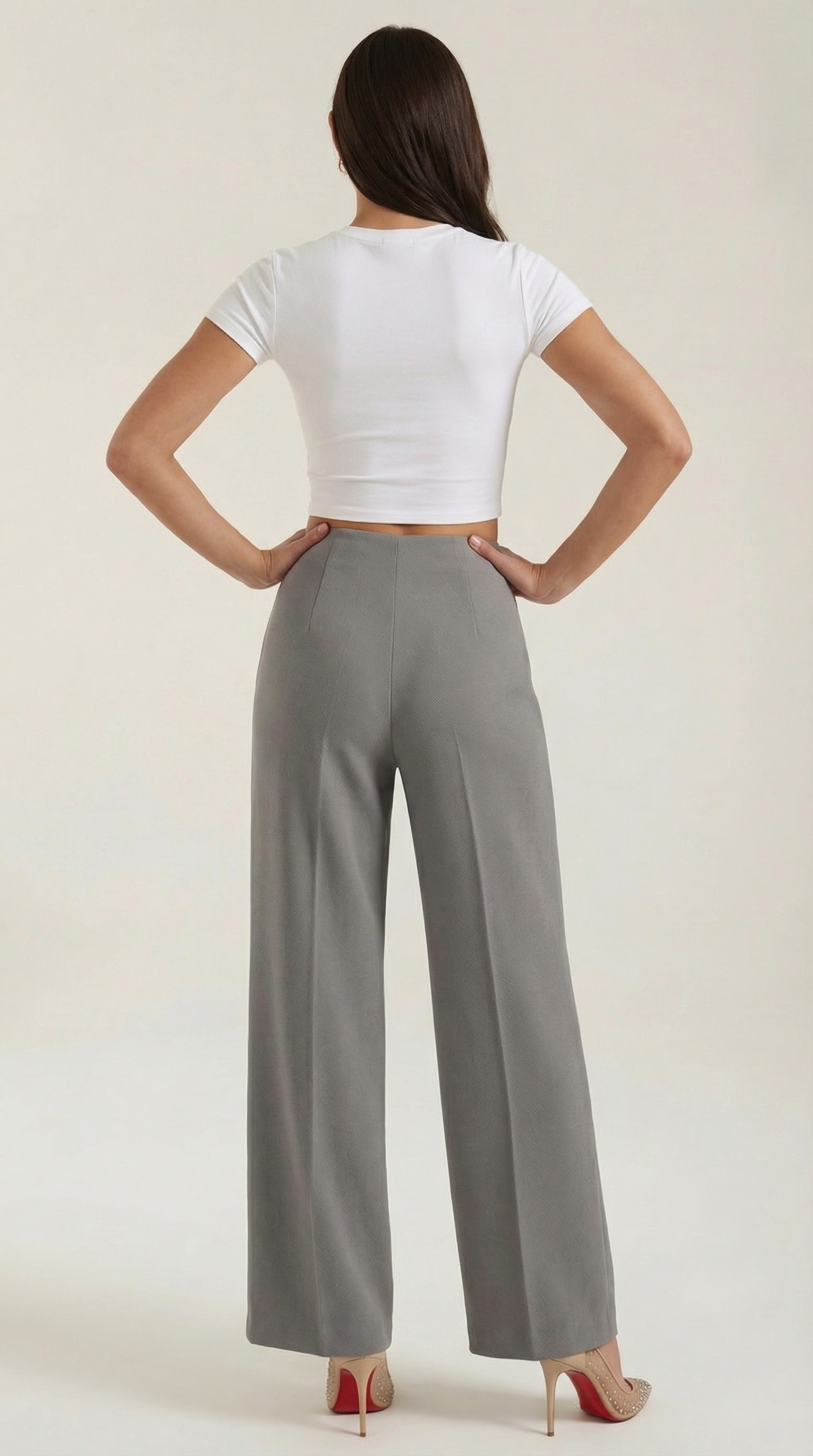 Pantalón baggy de cintura media