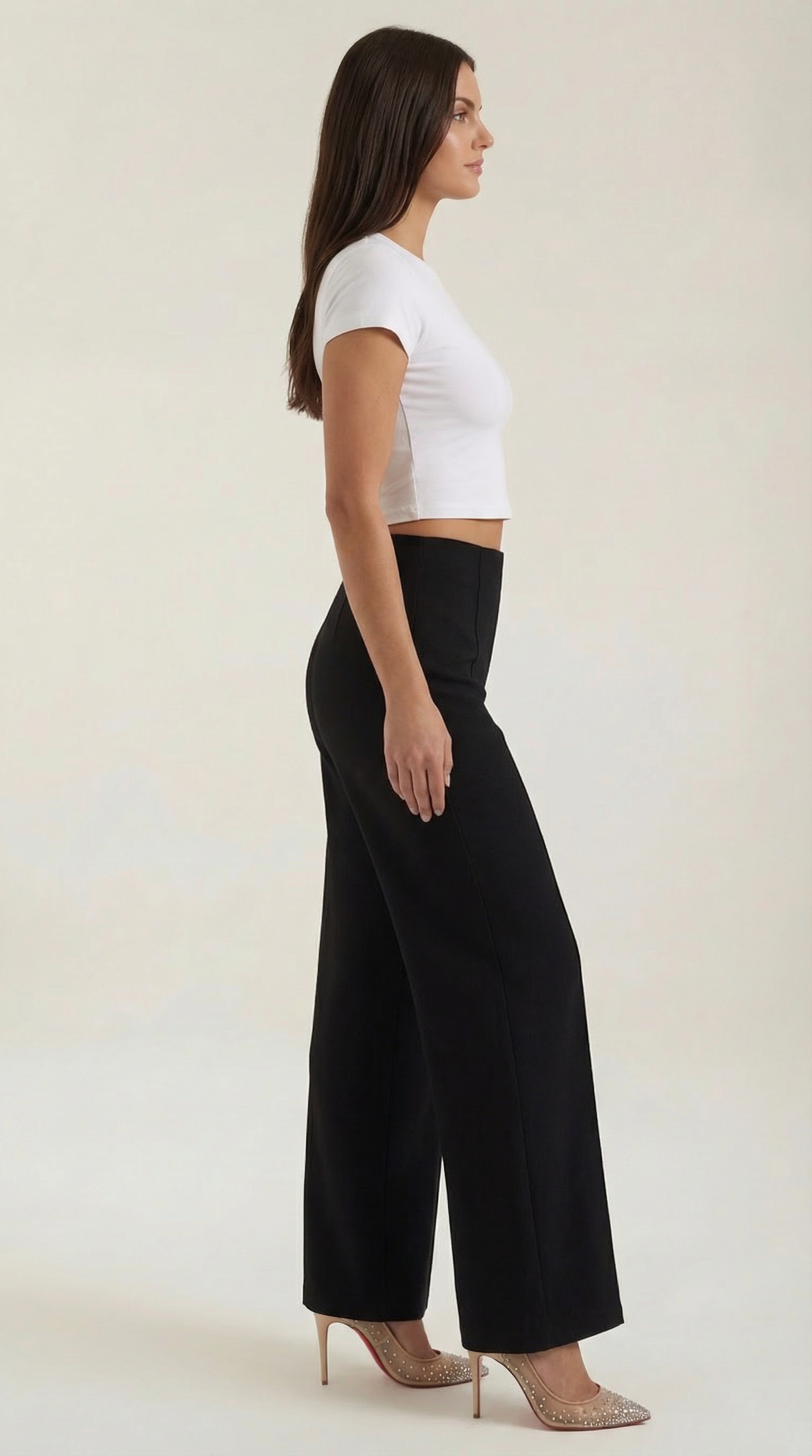 Pantalón baggy de cintura media