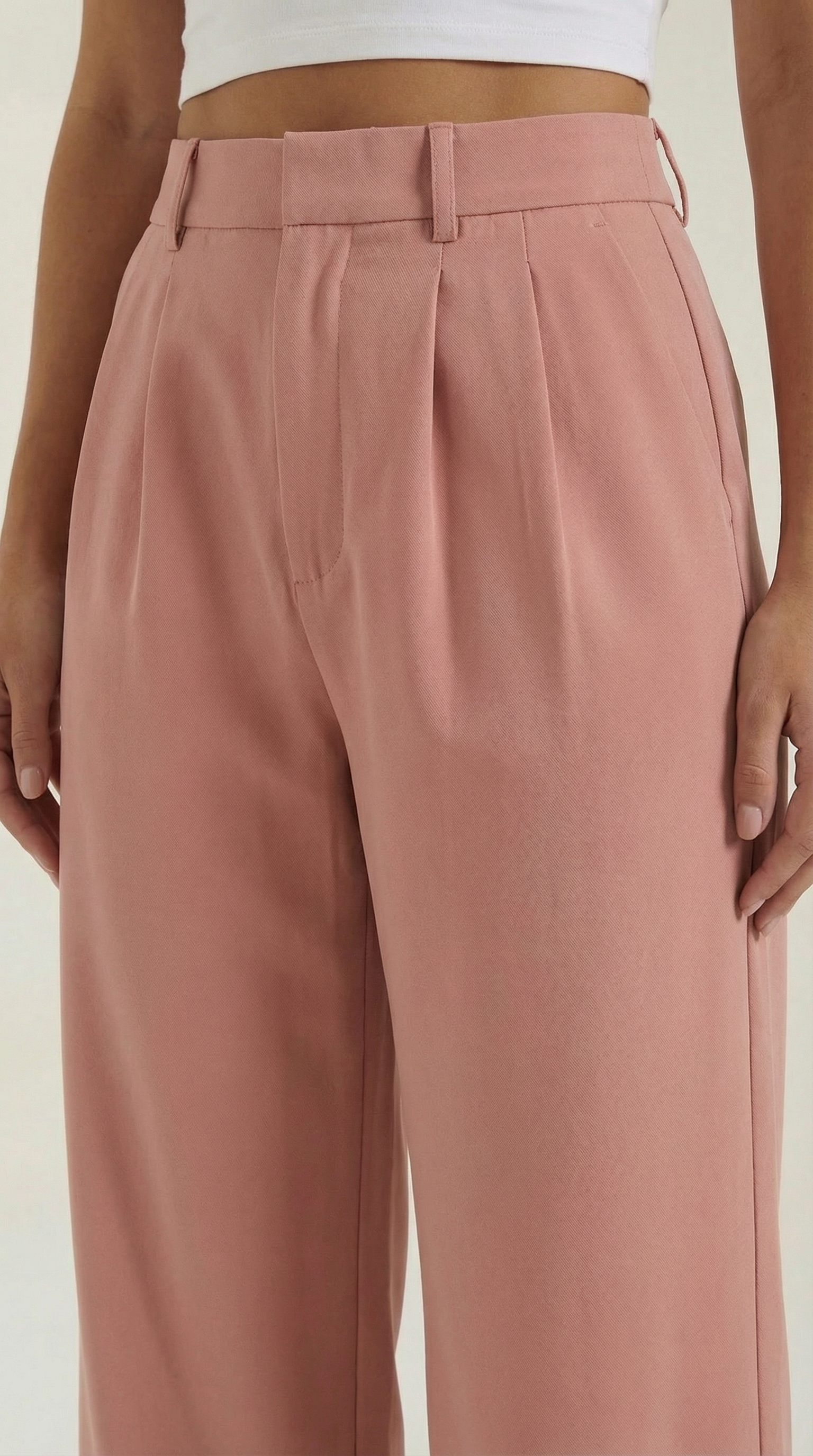 Pantalón de pierna ancha de caída fluida
