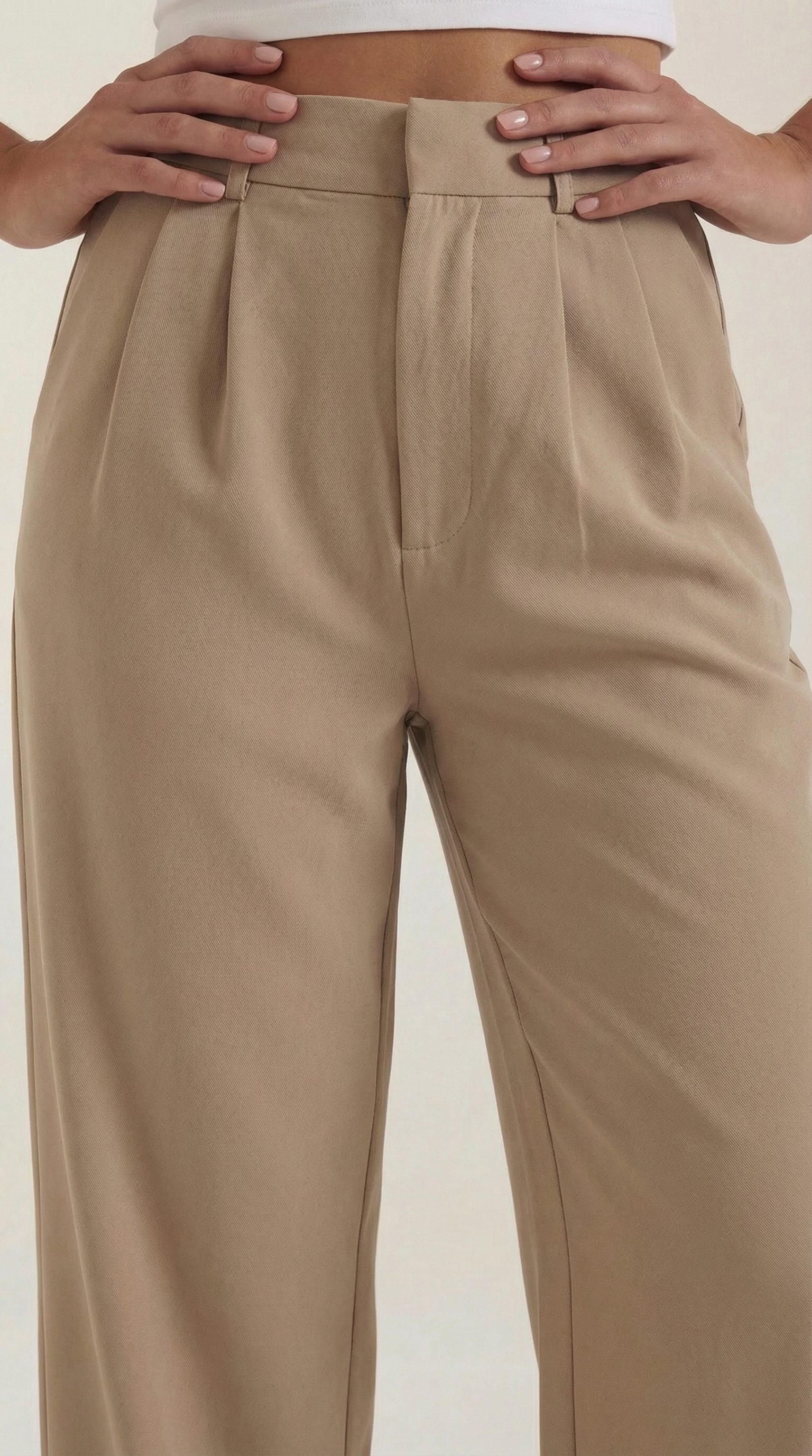 Pantalón de pierna ancha de caída fluida