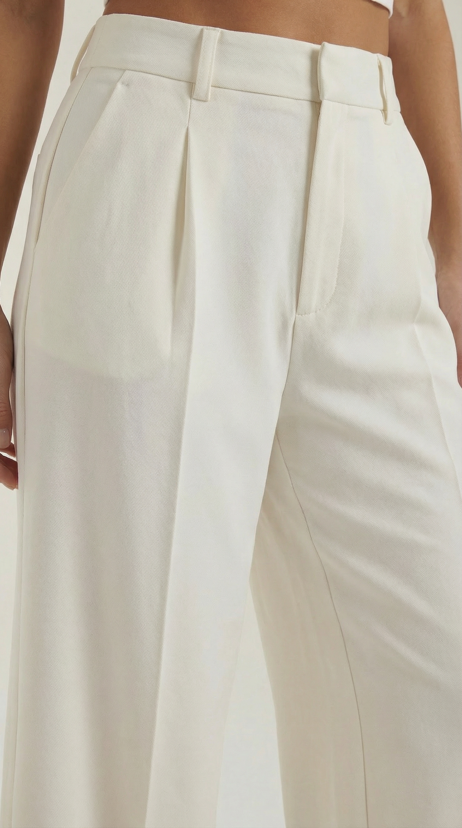 Pantalón de pierna ancha de caída fluida