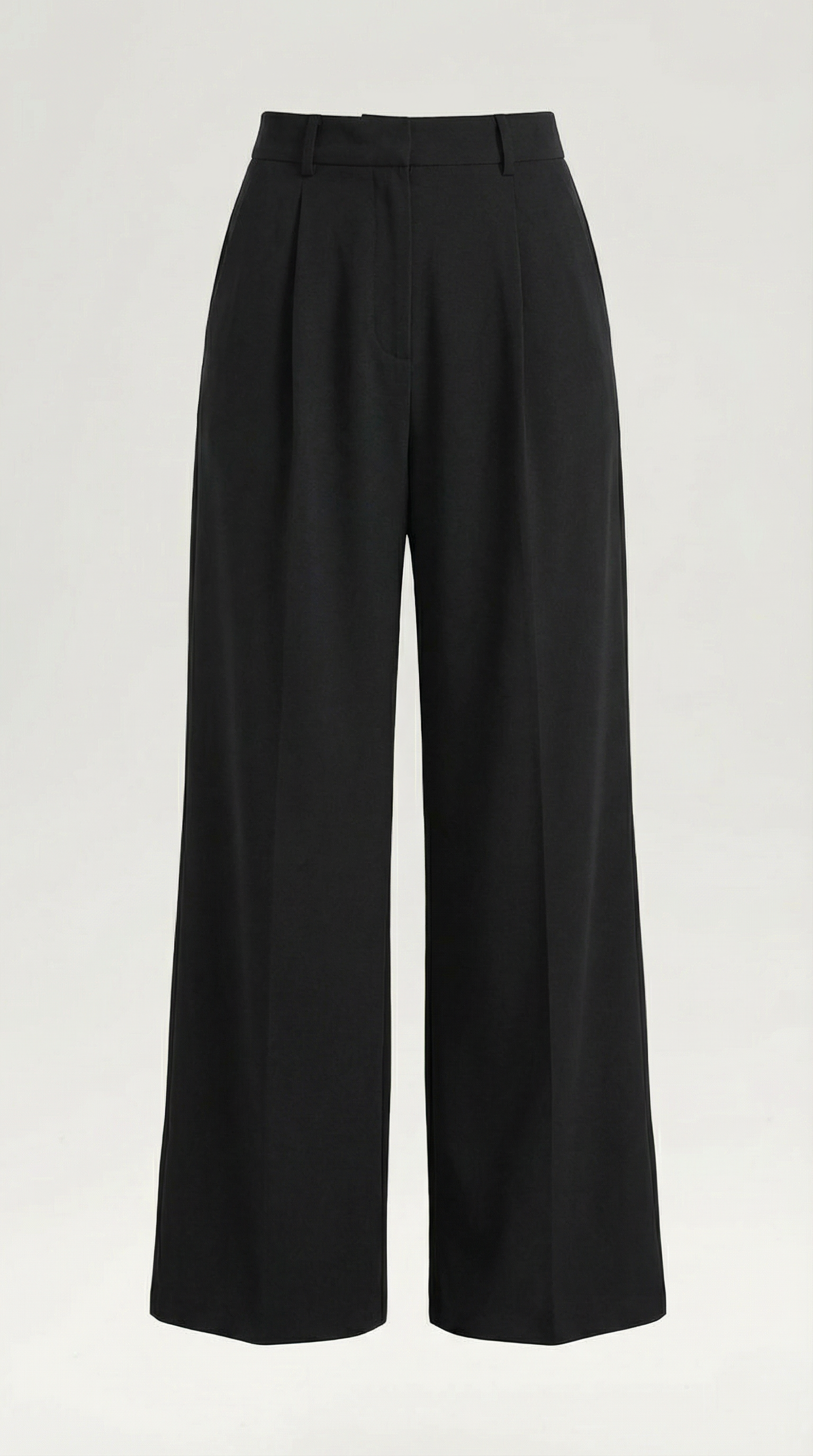 Pantalón de pierna ancha de diseño minimalista