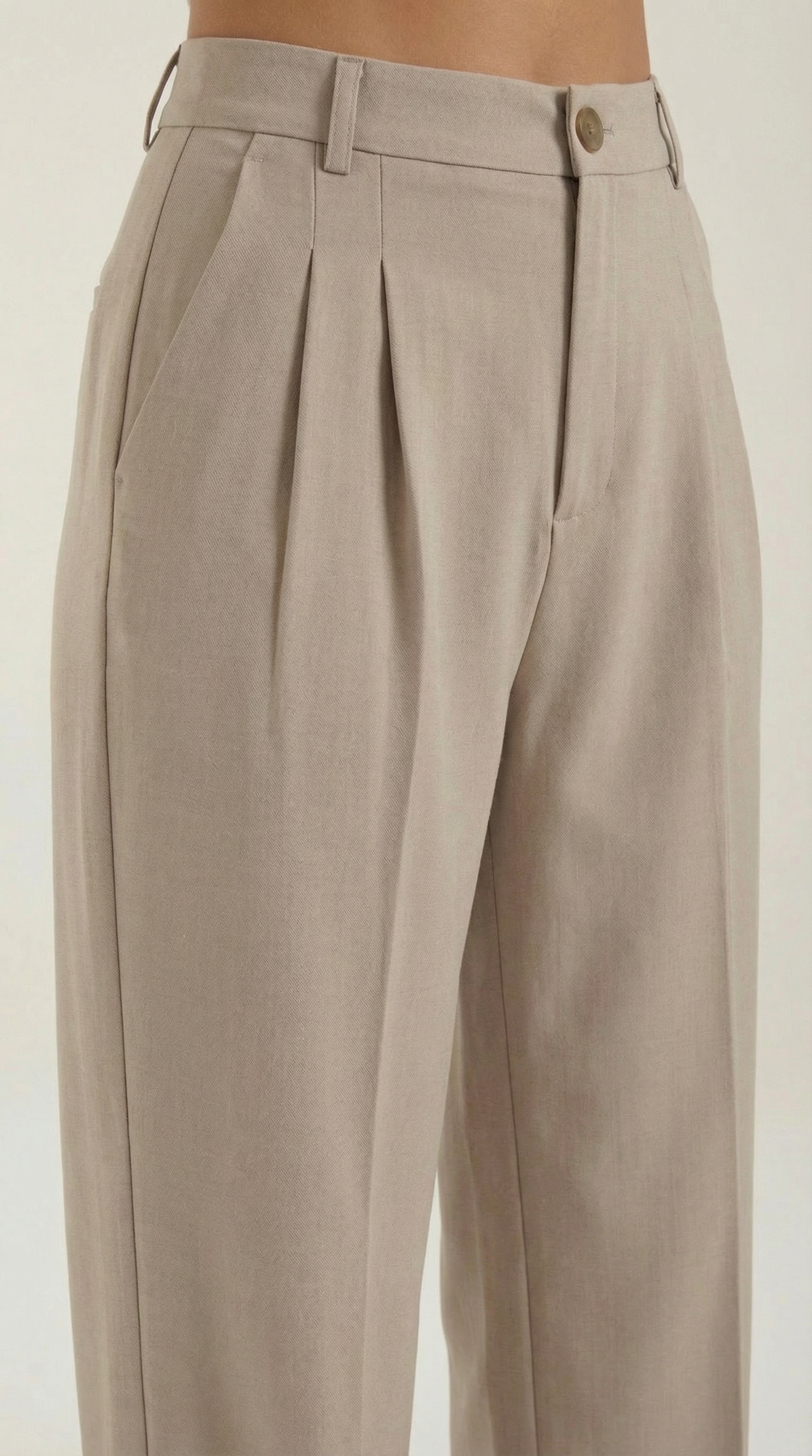 Pantalones de oficina de pierna ancha