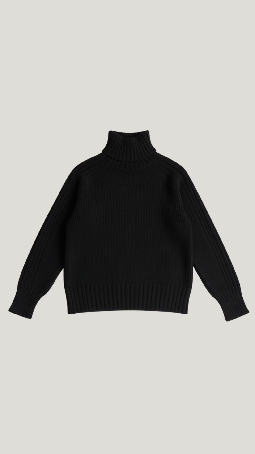 Suéter Oversize Cuello Alto Sofisticado