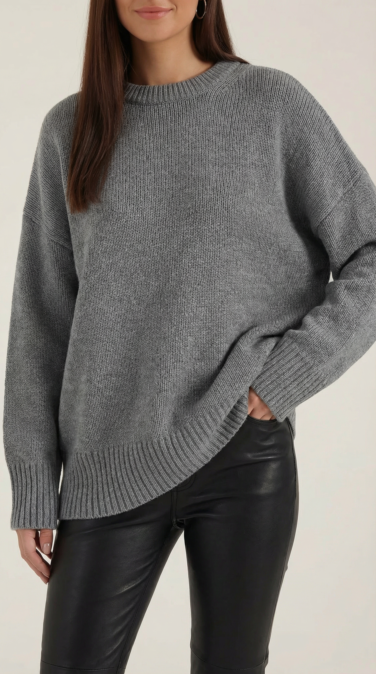 Suéter Oversize Estética Minimalista