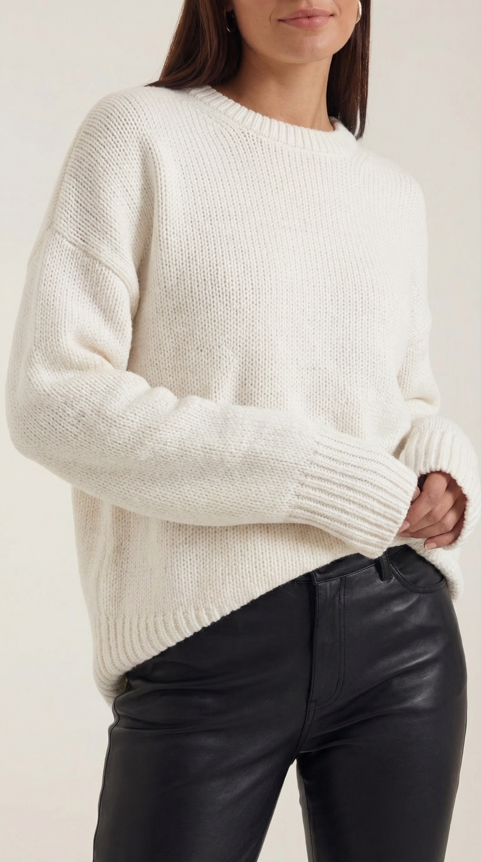 Suéter Oversize Estética Minimalista