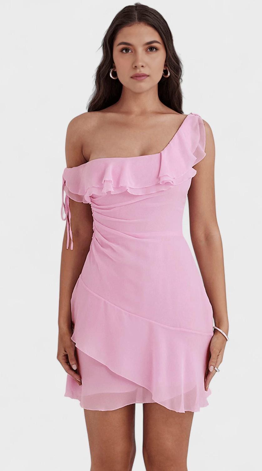 Vestido corto de silueta femenina