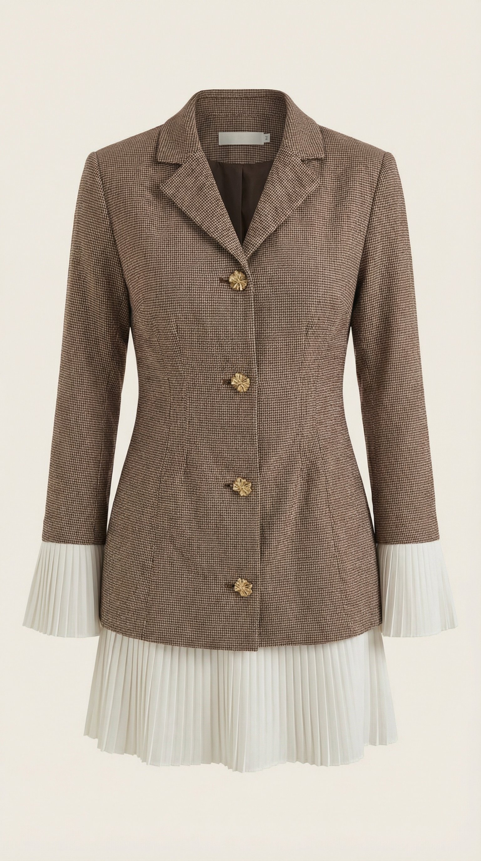 Vestido estilo blazer de corte recto