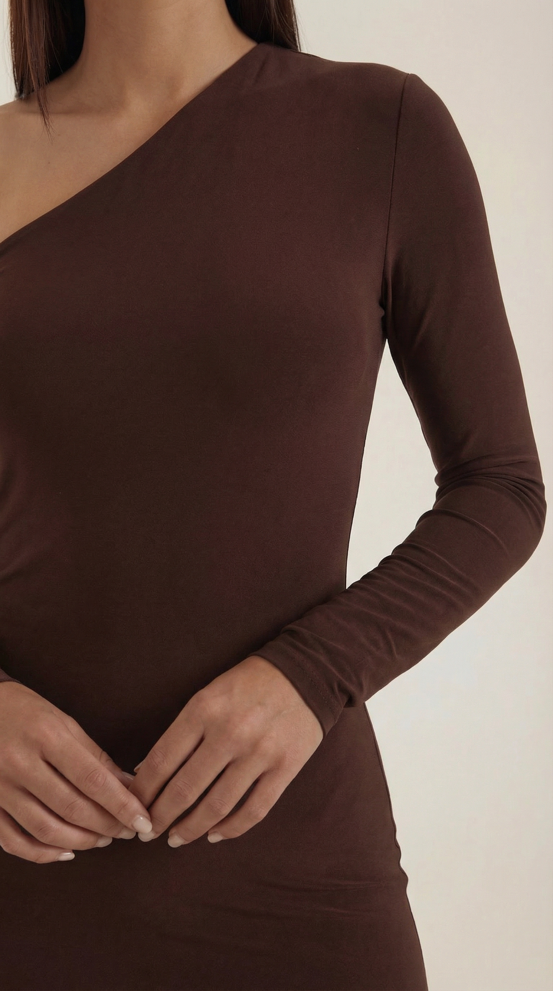 Vestido maxi bodycon de corte largo