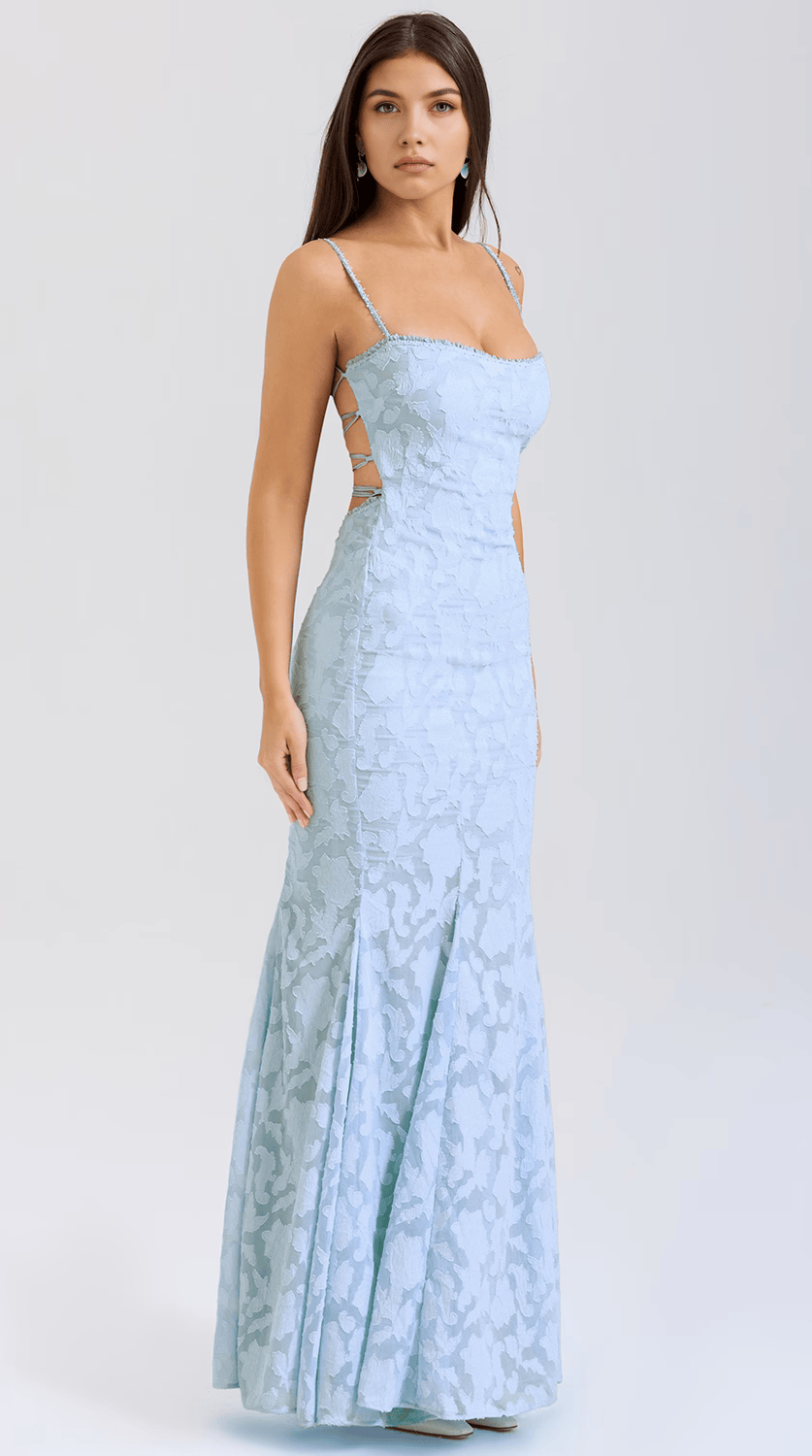 Vestido maxi fluido de silueta premium