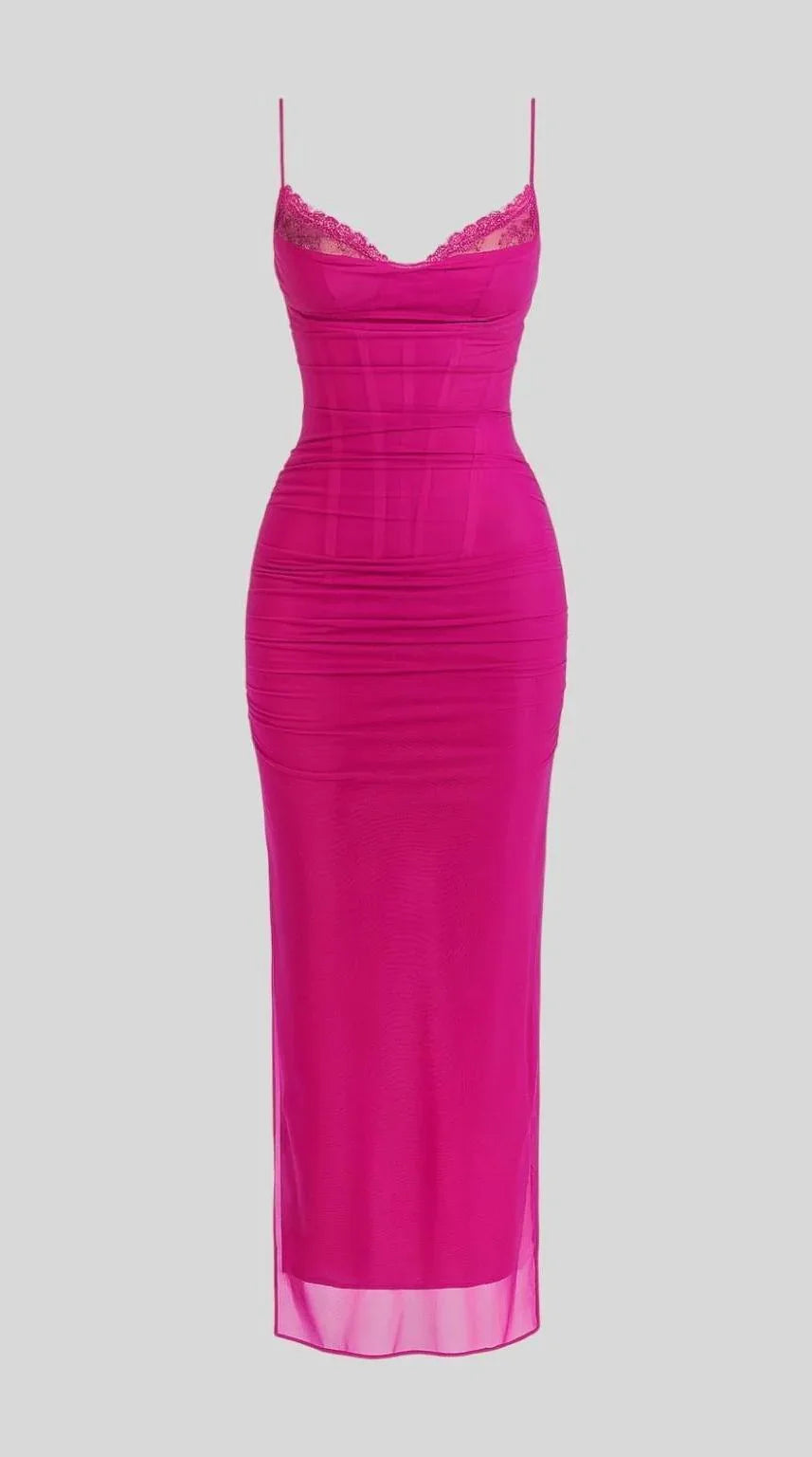 Vestido maxi fluido ideal para fiestas